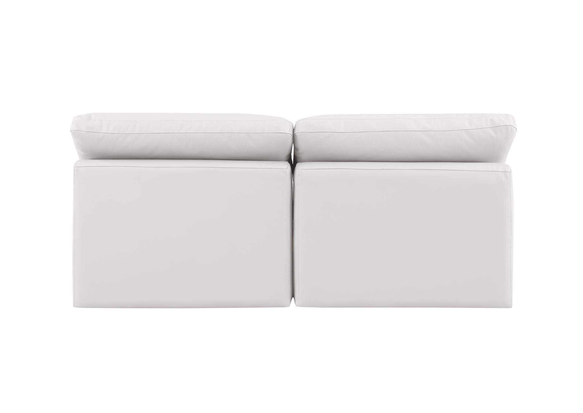 Indulge Cream Faux Leather Modular Sofa,Meridian Furniture