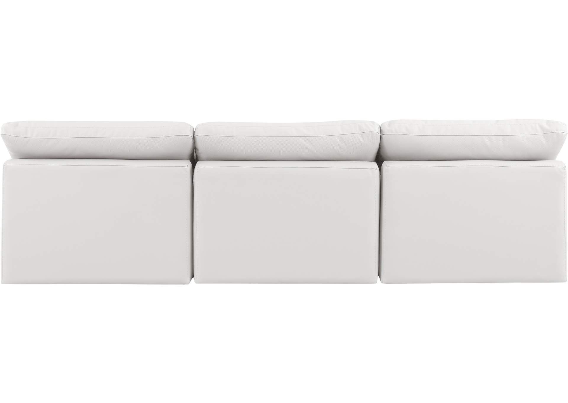 Indulge Cream Faux Leather Modular Sofa,Meridian Furniture