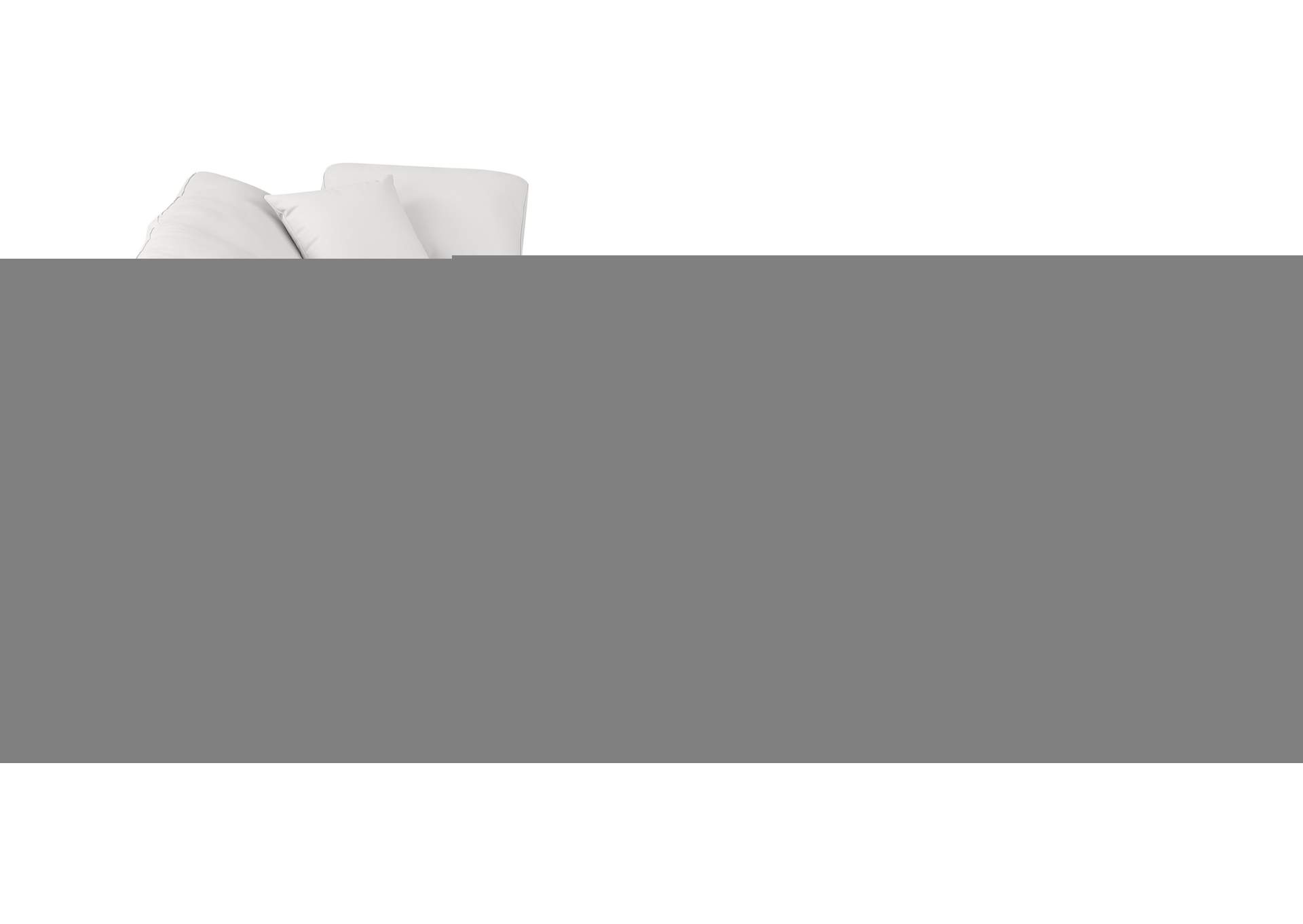 Indulge Cream Faux Leather Modular Sectional,Meridian Furniture