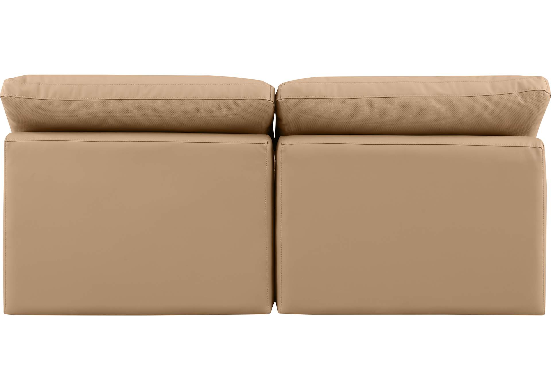 Indulge Tan Faux Leather Modular Sofa,Meridian Furniture