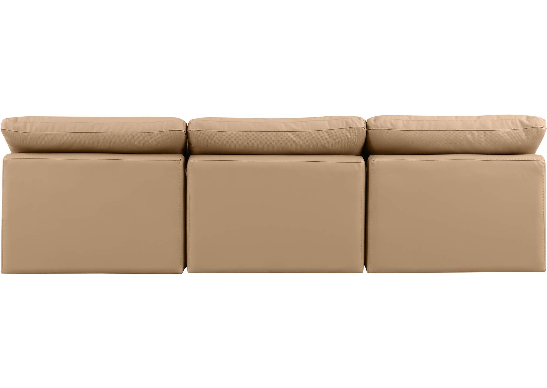 Indulge Tan Faux Leather Modular Sofa,Meridian Furniture