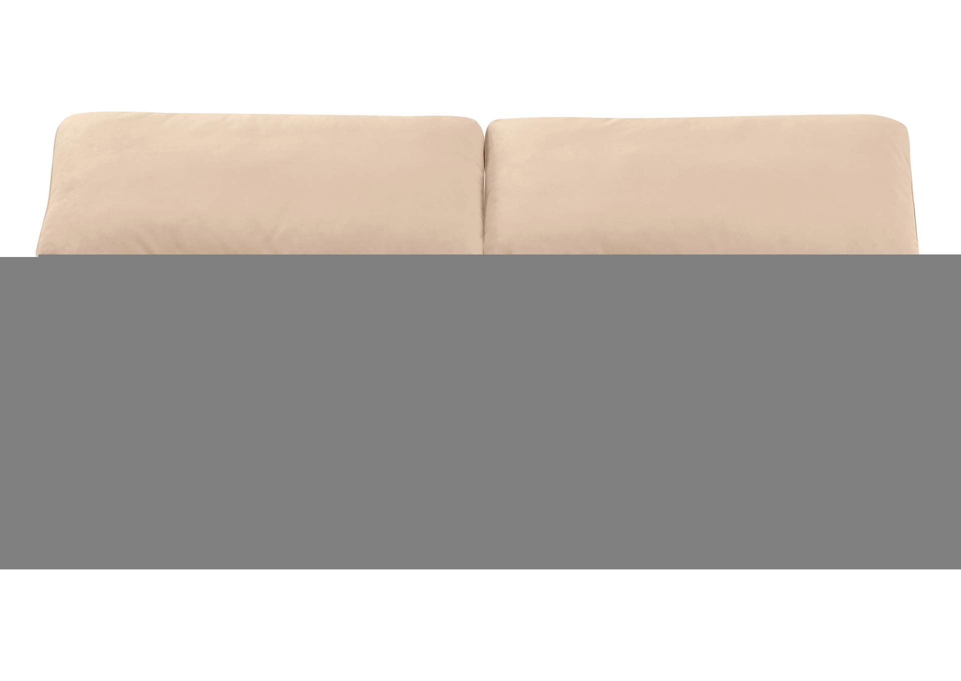 Indulge Beige Velvet Modular Sofa,Meridian Furniture