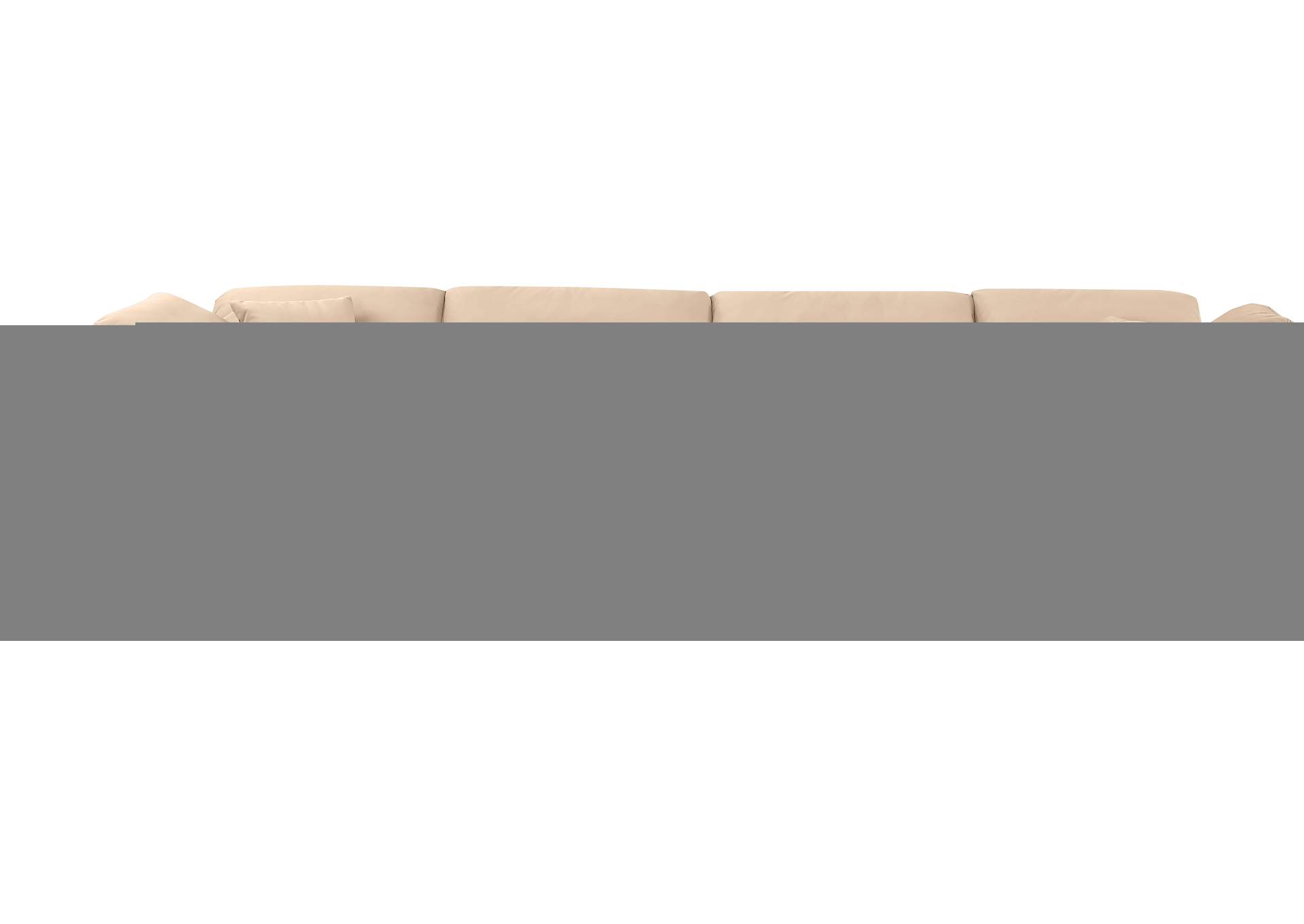Indulge Beige Velvet Modular Sectional,Meridian Furniture