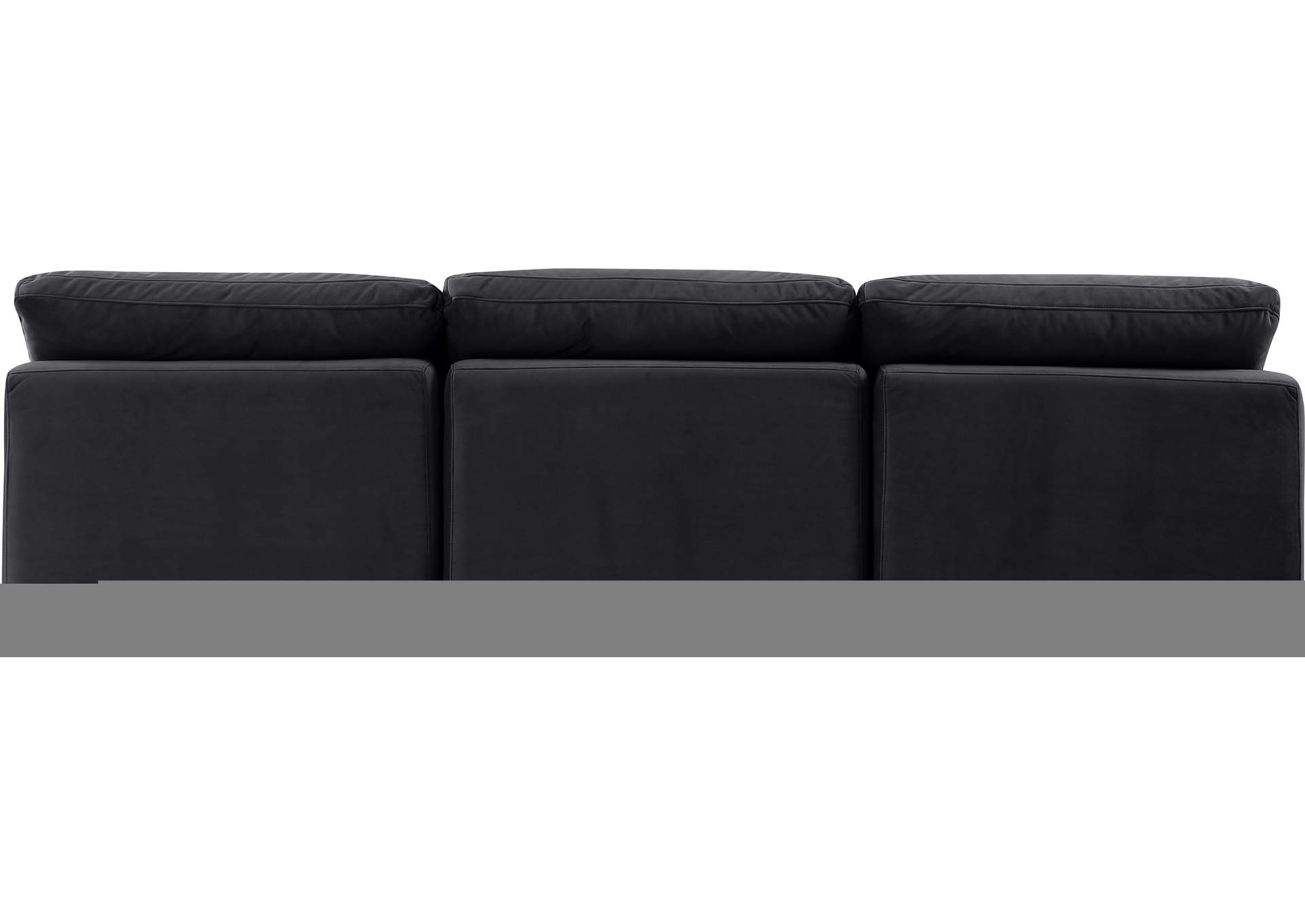 Indulge Black Velvet Modular Sofa,Meridian Furniture