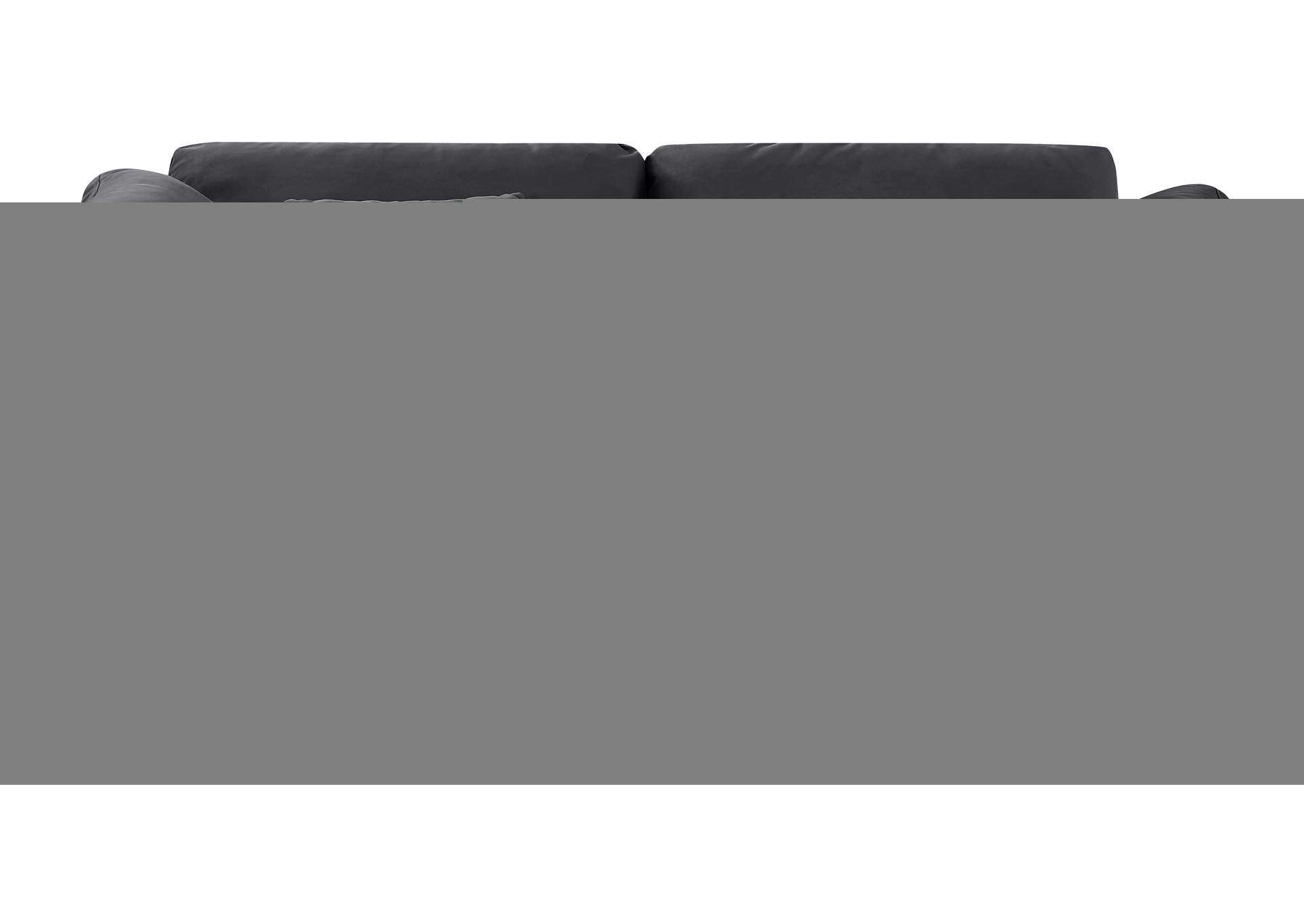 Indulge Black Velvet Modular Sofa,Meridian Furniture