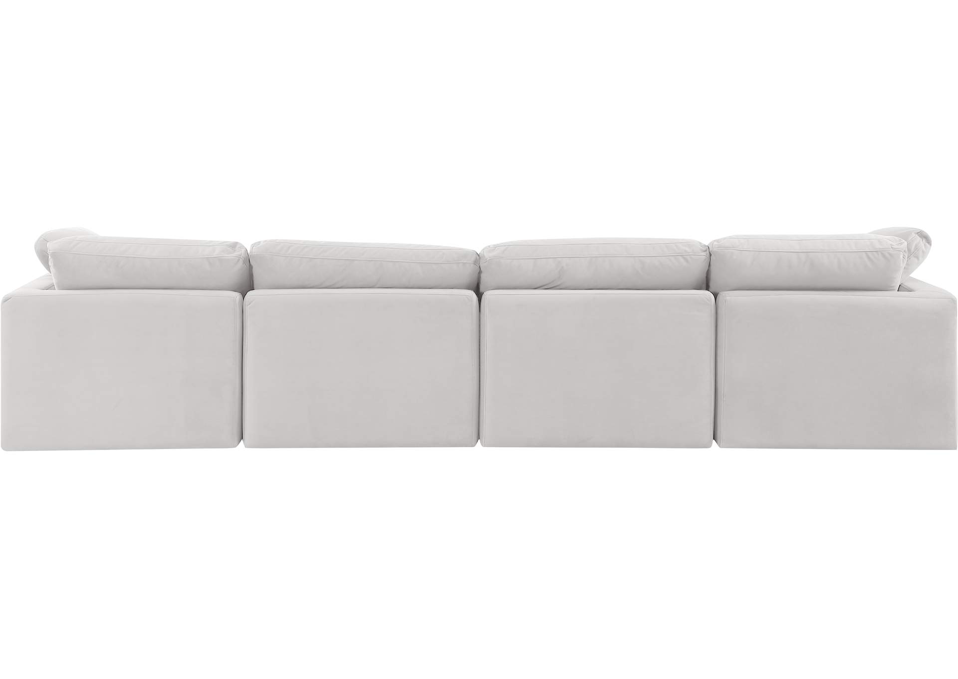 Indulge Cream Velvet Modular Sofa,Meridian Furniture