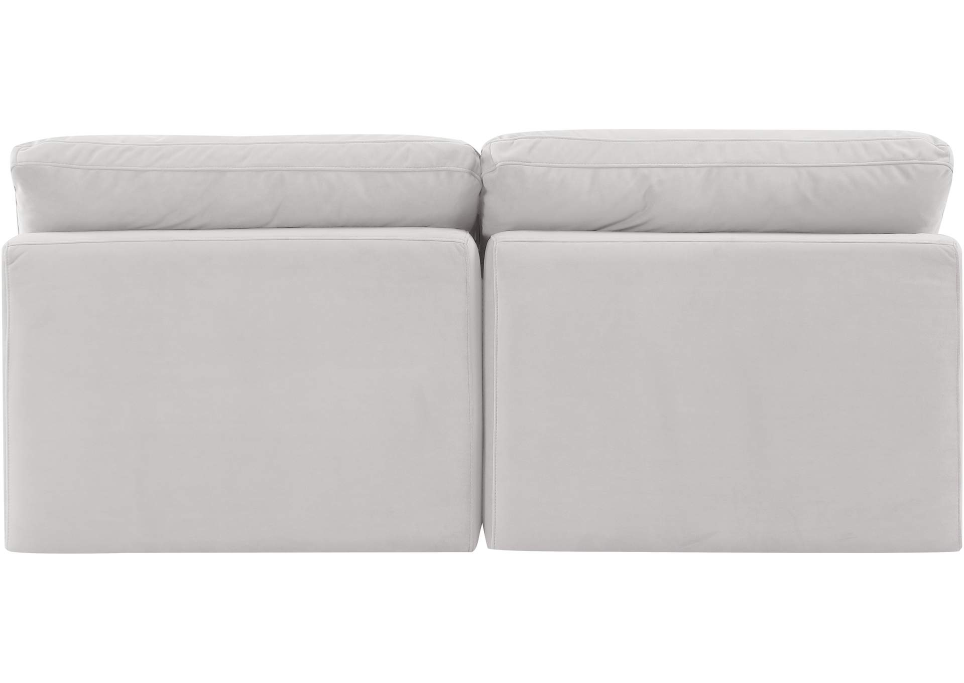 Indulge Cream Velvet Modular Sofa,Meridian Furniture