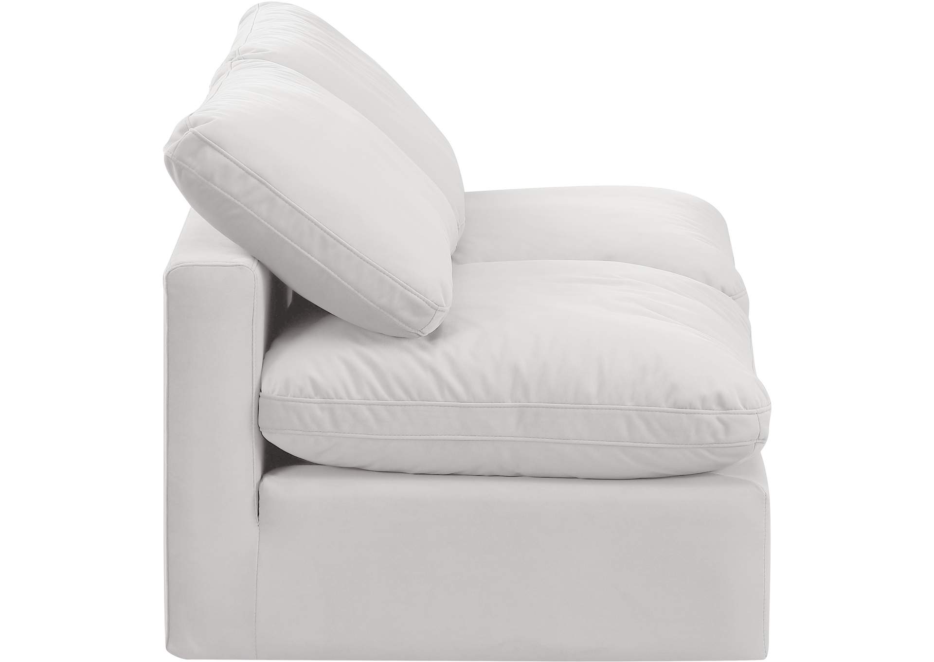 Indulge Cream Velvet Modular Sofa,Meridian Furniture
