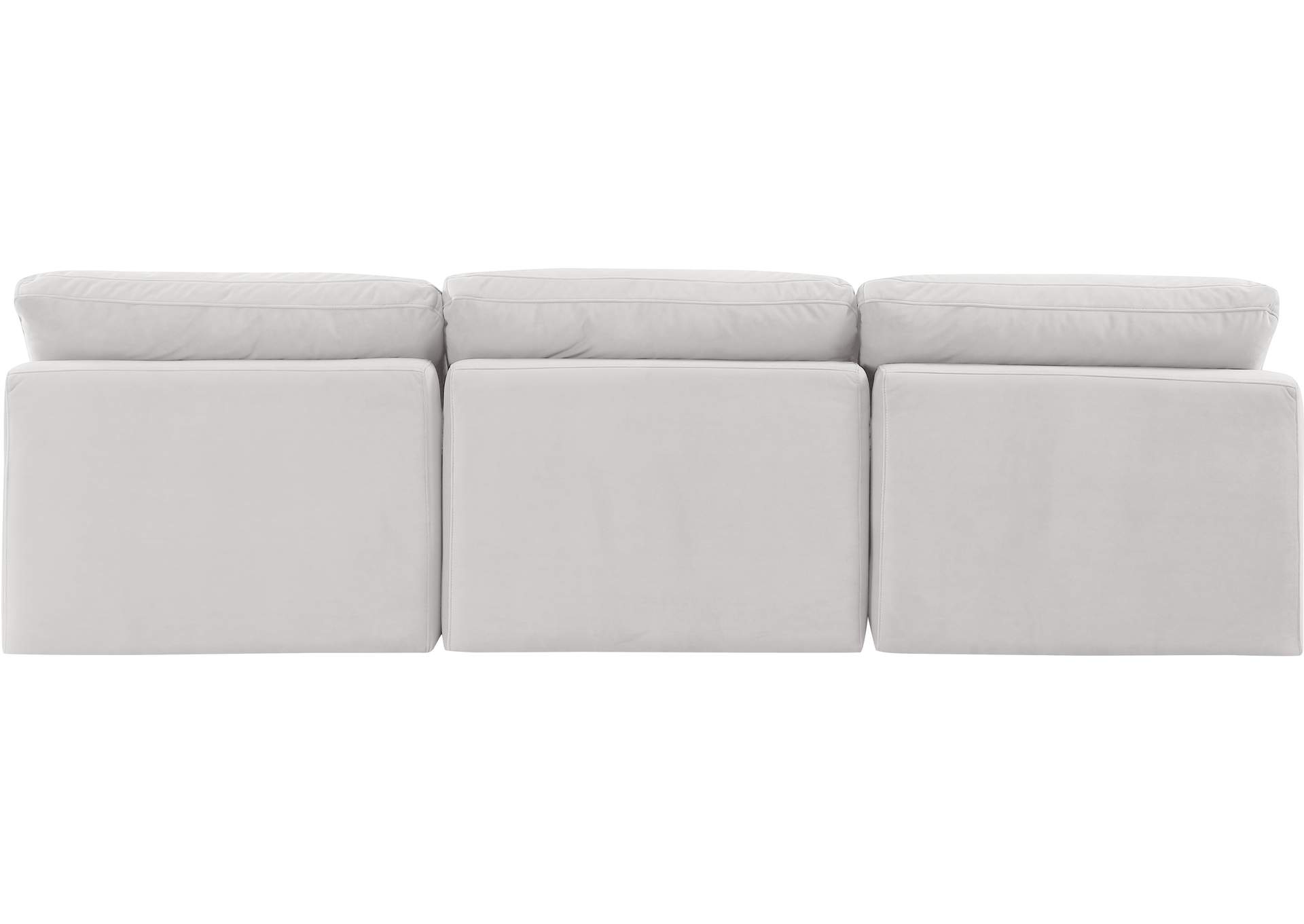 Indulge Cream Velvet Modular Sofa,Meridian Furniture