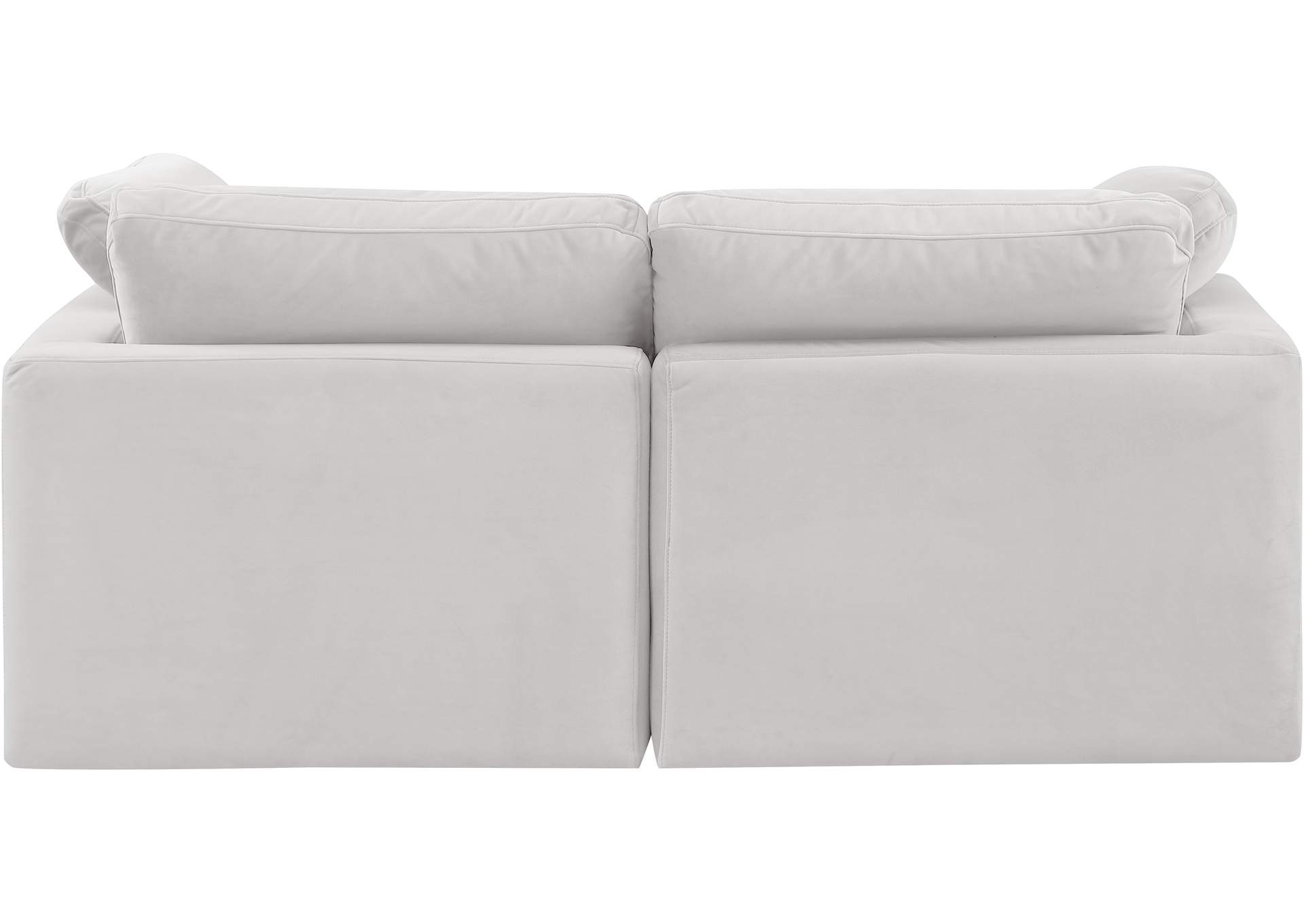 Indulge Cream Velvet Modular Sofa,Meridian Furniture