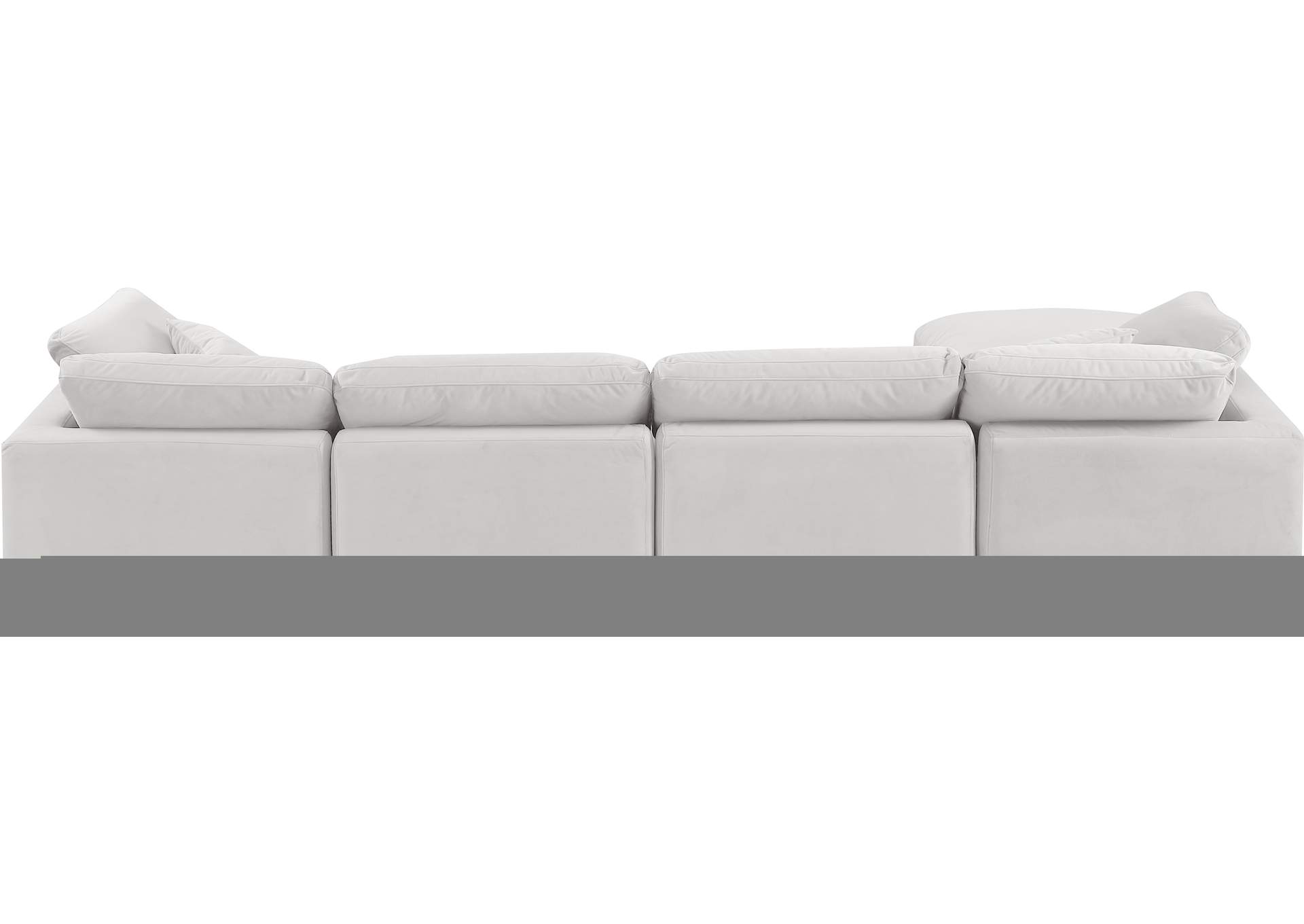 Indulge Cream Velvet Modular Sectional,Meridian Furniture