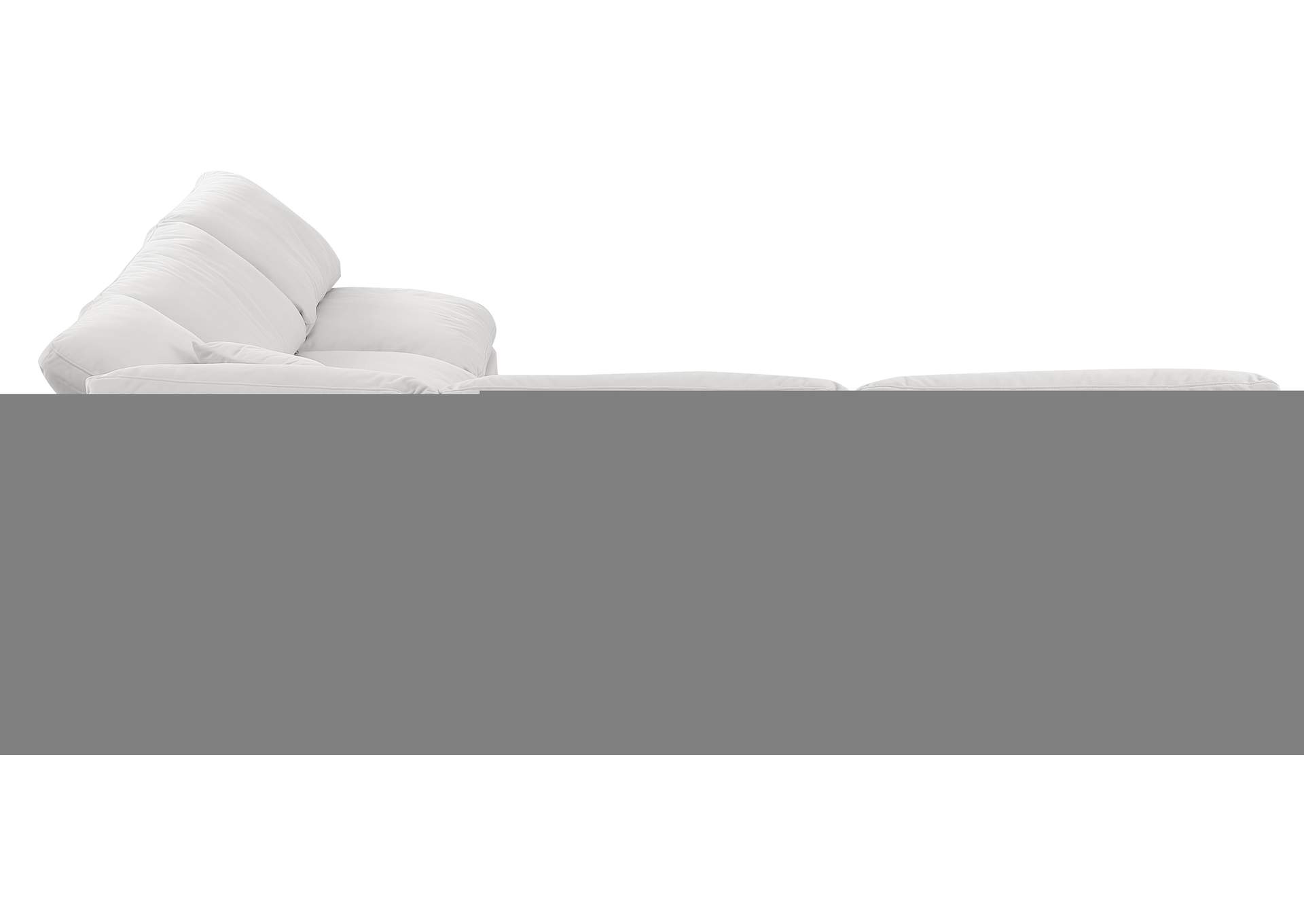 Indulge Cream Velvet Modular Sectional,Meridian Furniture