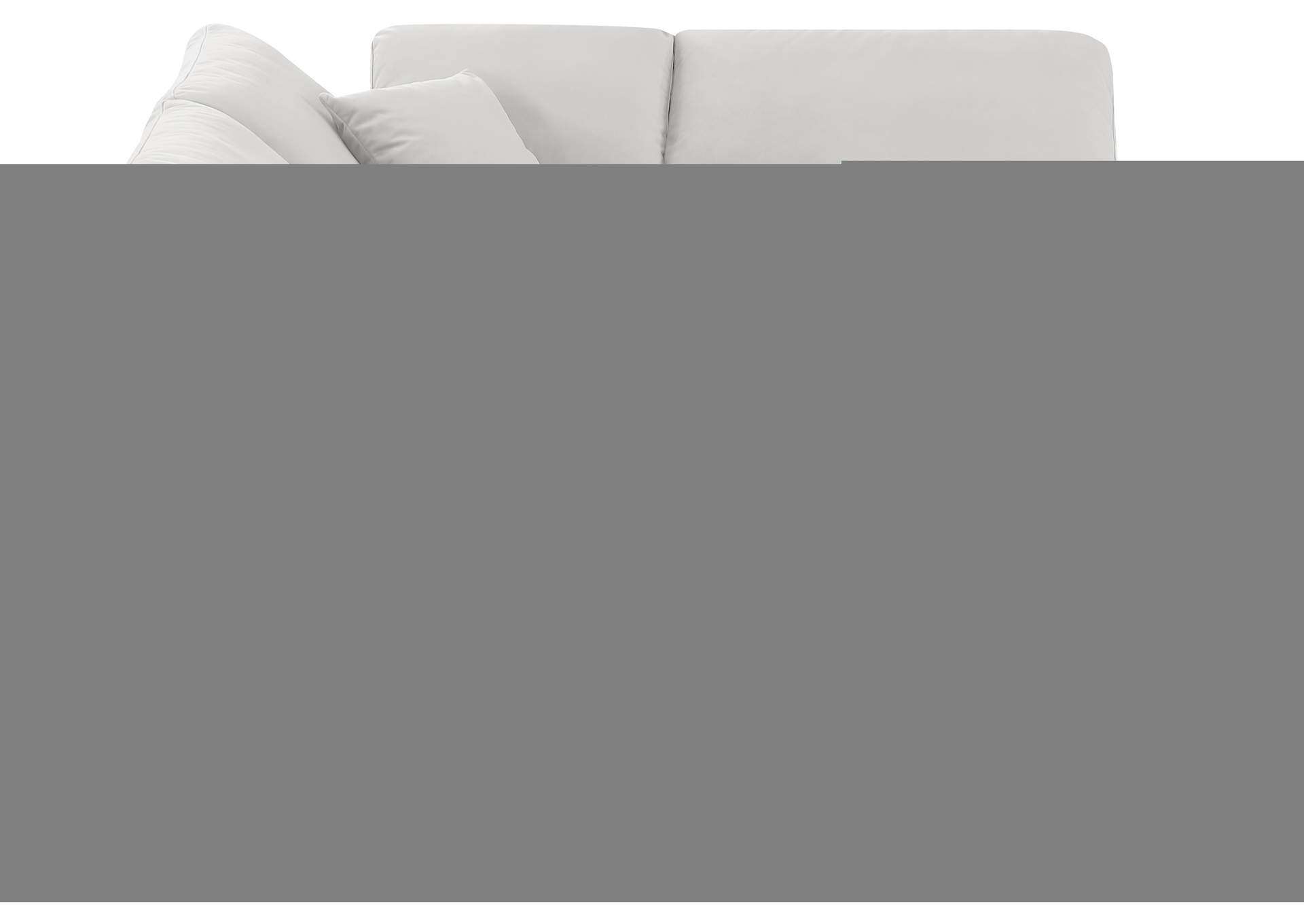 Indulge Cream Velvet Modular Sectional,Meridian Furniture