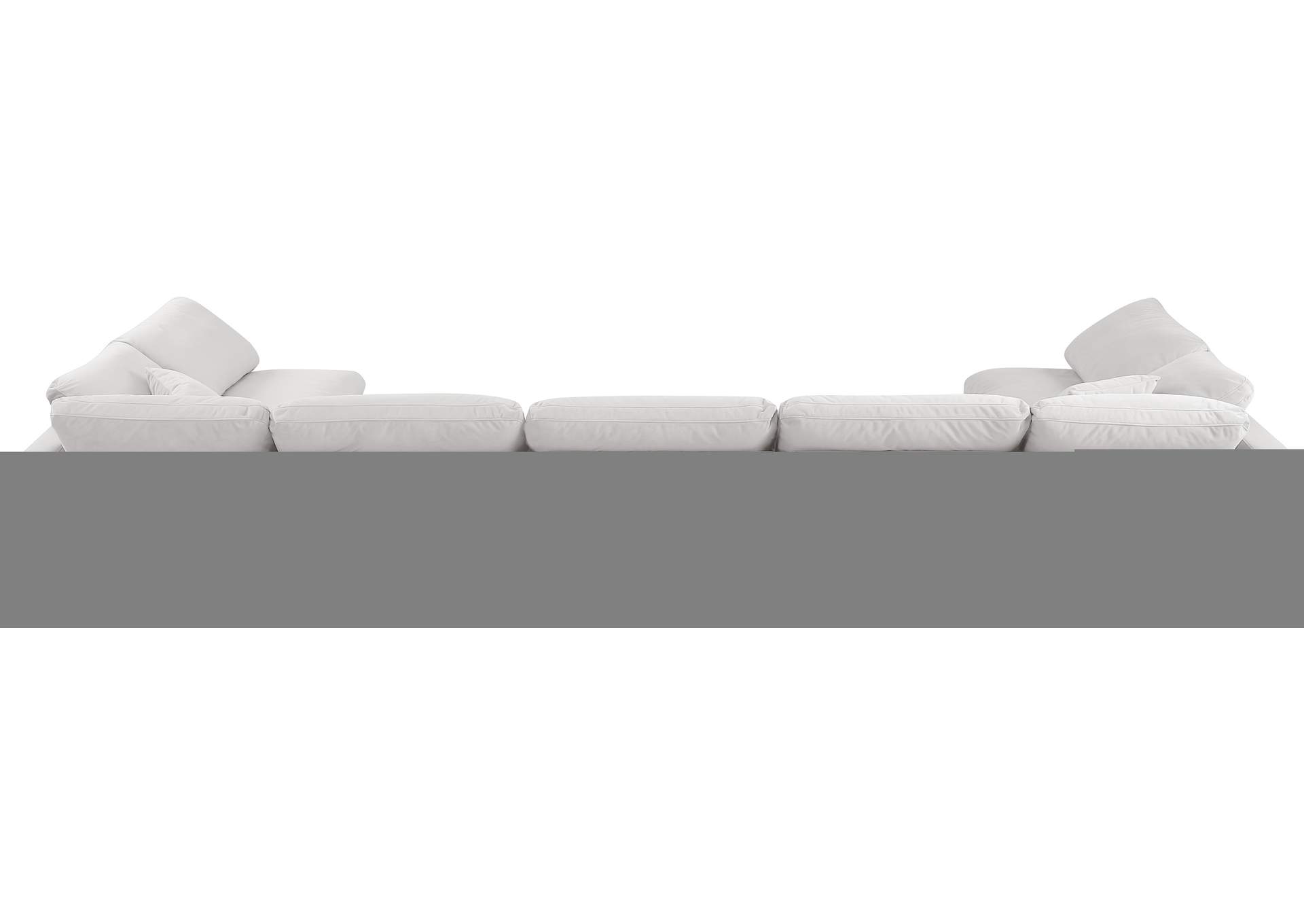 Indulge Cream Velvet Modular Sectional,Meridian Furniture