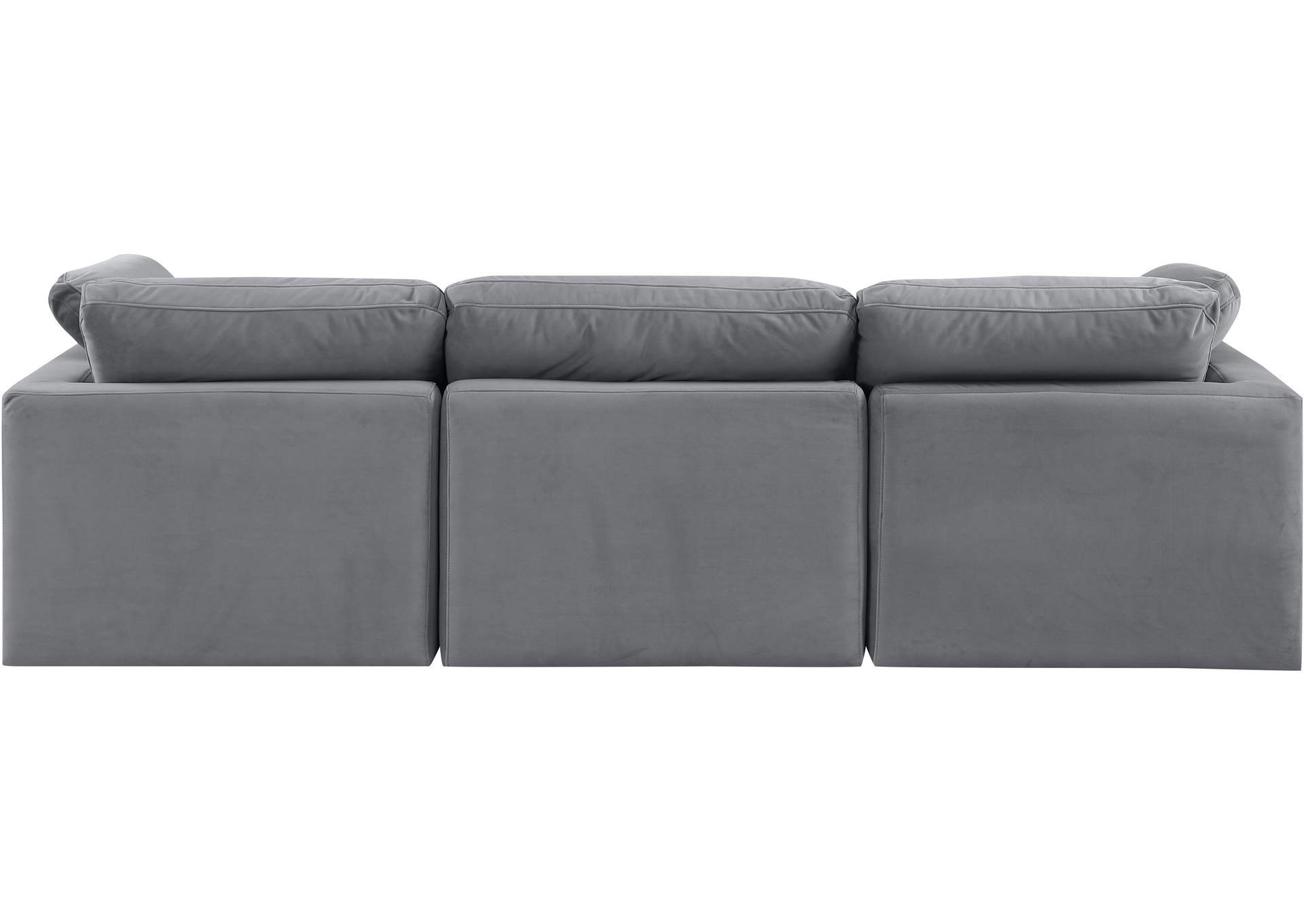 Indulge Grey Velvet Modular Sofa,Meridian Furniture