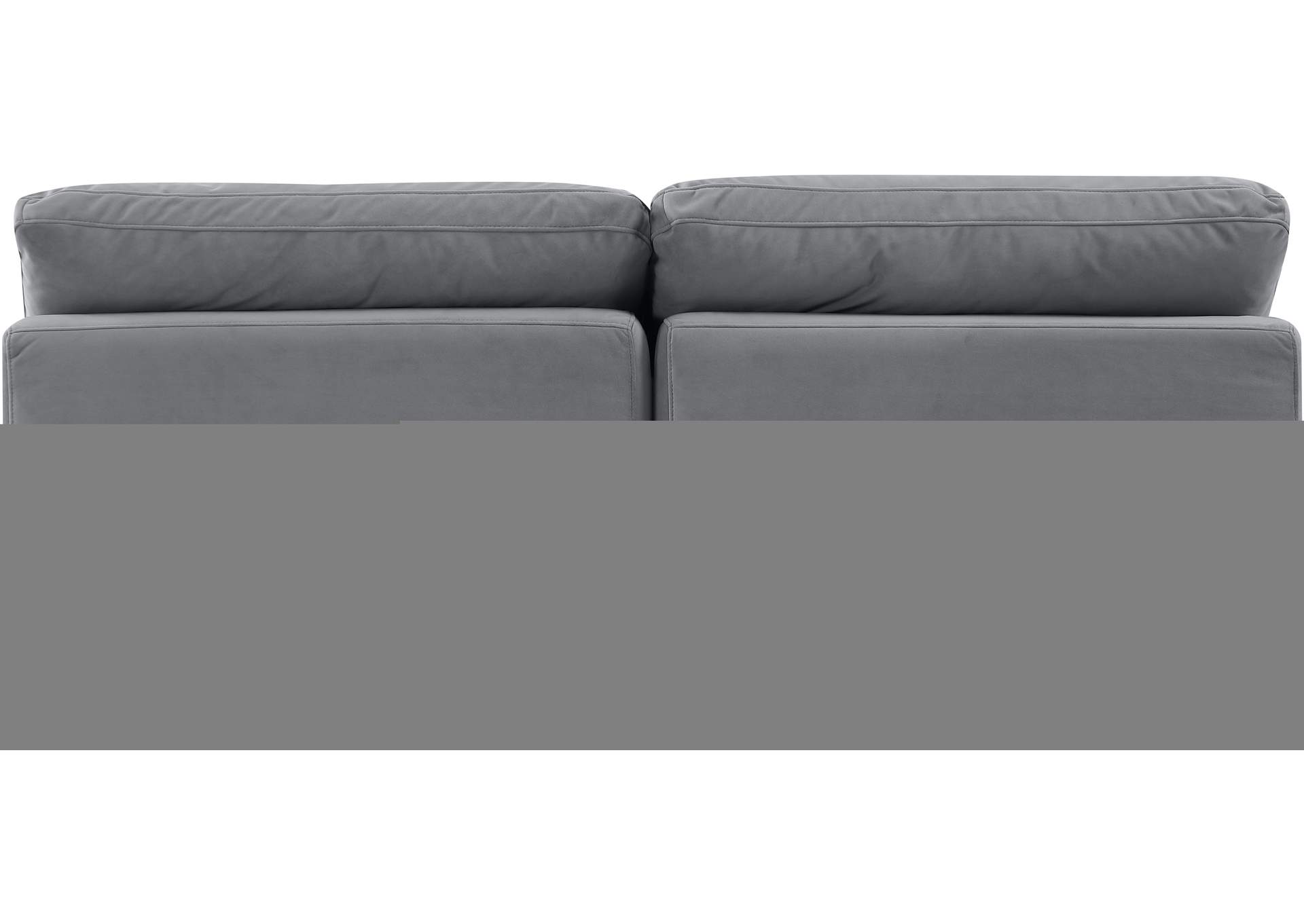 Indulge Grey Velvet Modular Sofa,Meridian Furniture