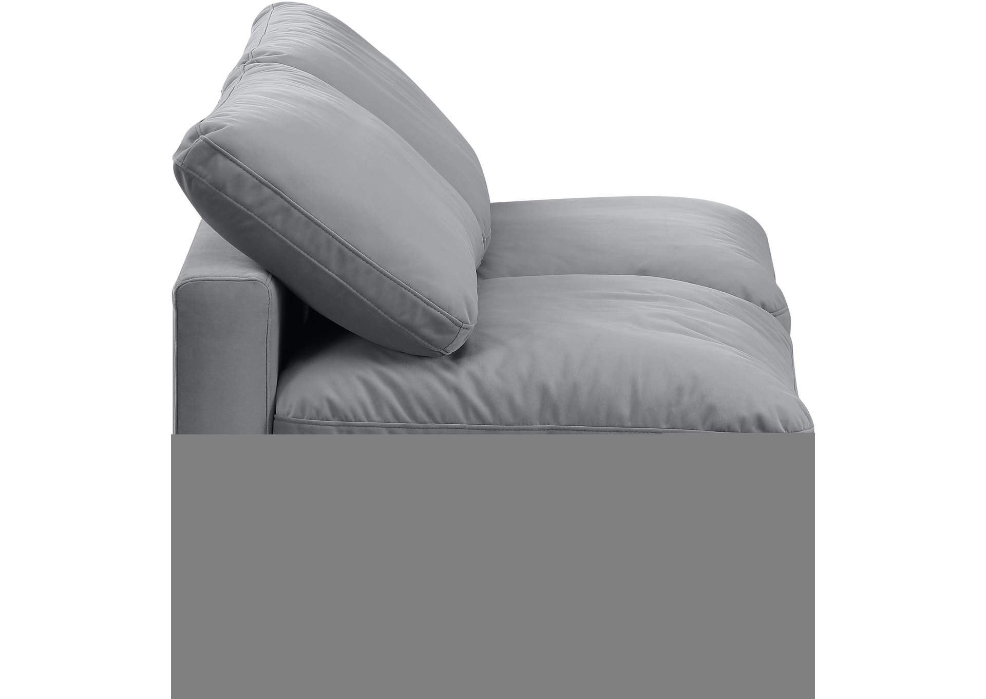 Indulge Grey Velvet Modular Sofa,Meridian Furniture