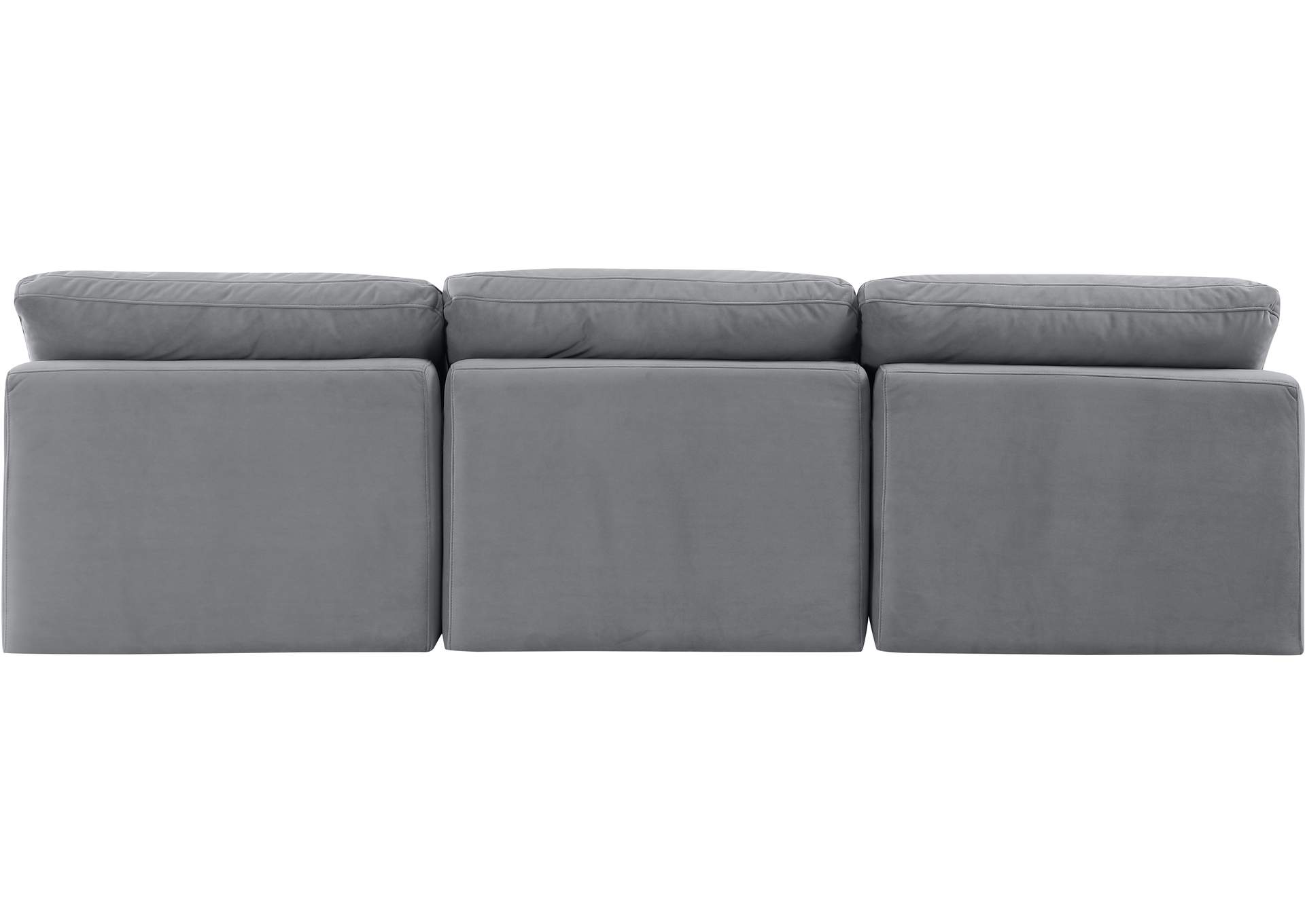 Indulge Grey Velvet Modular Sofa,Meridian Furniture