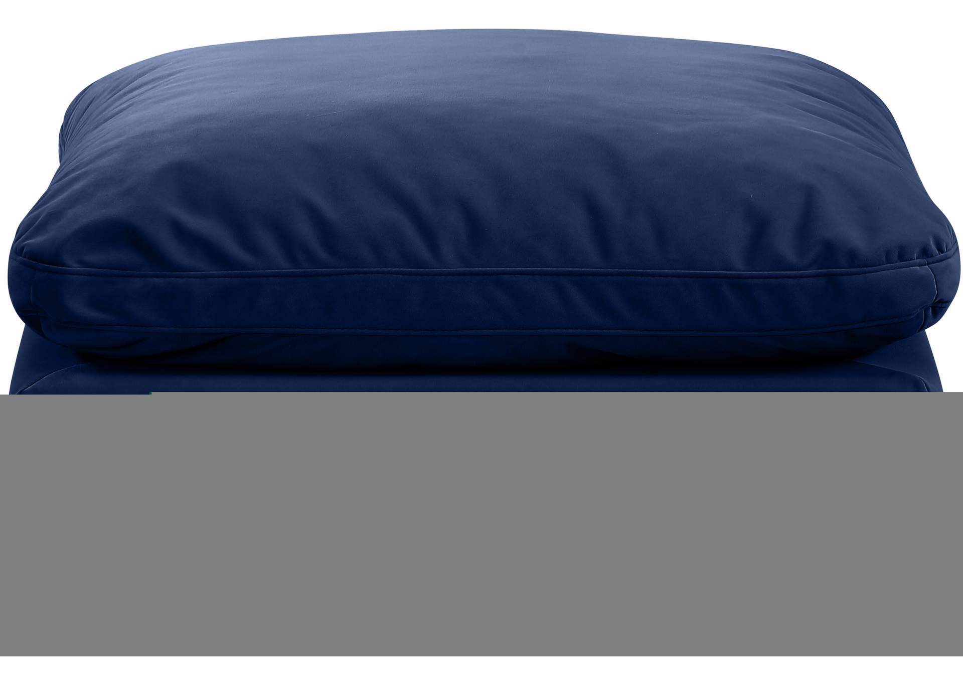 Indulge Navy Velvet Ottoman,Meridian Furniture