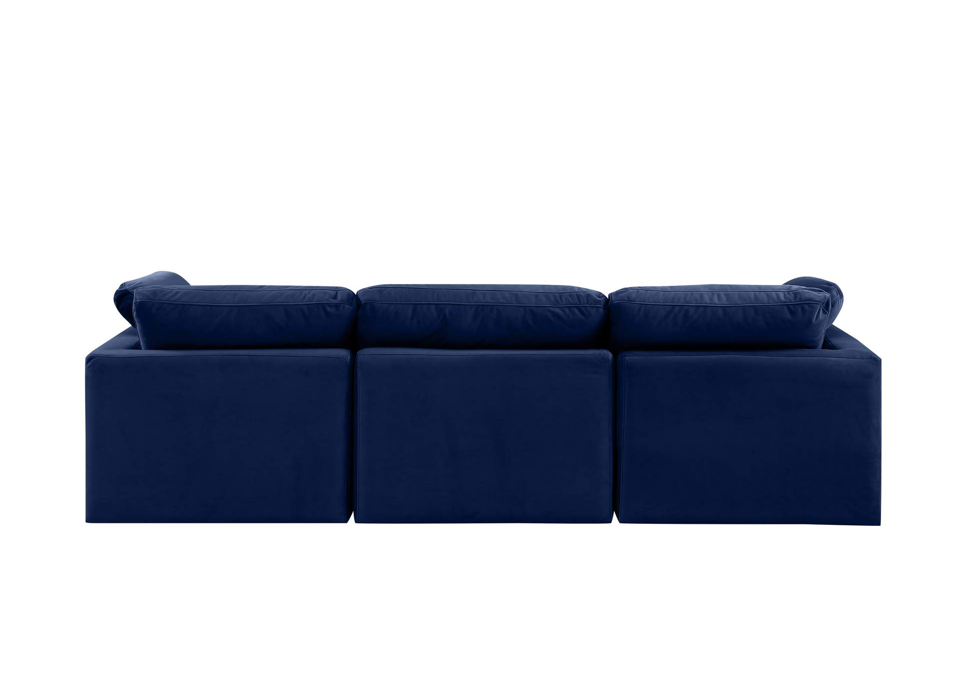 Indulge Navy Velvet Modular Sofa,Meridian Furniture