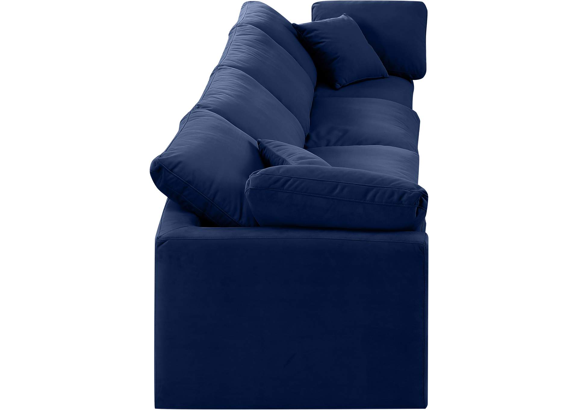 Indulge Navy Velvet Modular Sofa,Meridian Furniture