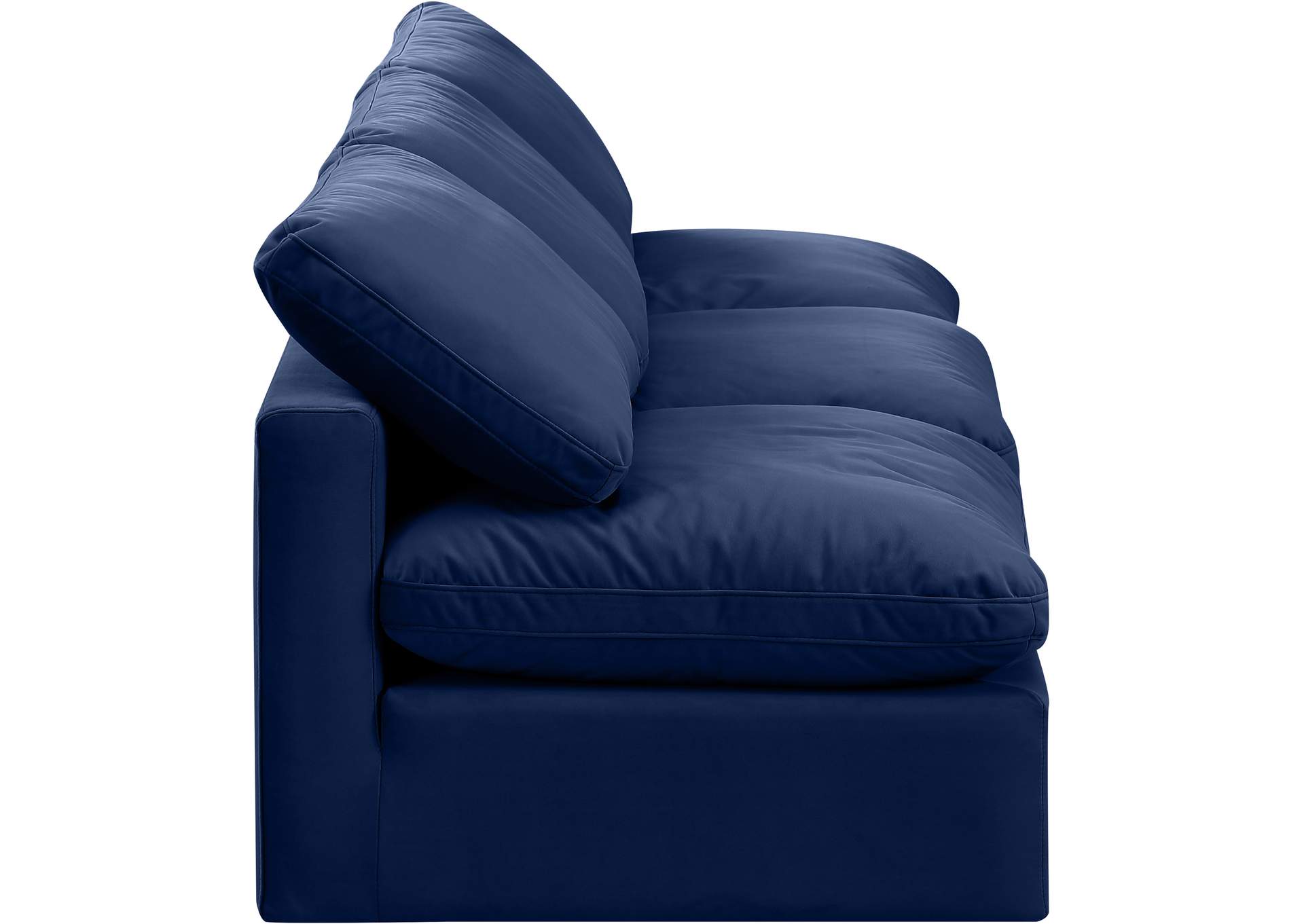 Indulge Navy Velvet Modular Sofa,Meridian Furniture