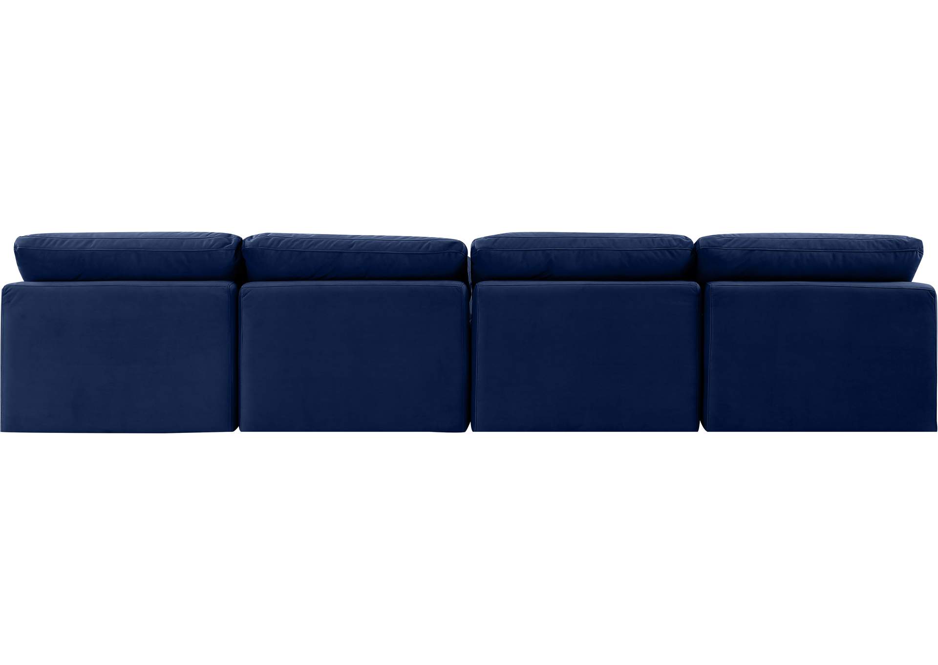 Indulge Navy Velvet Modular Sofa,Meridian Furniture
