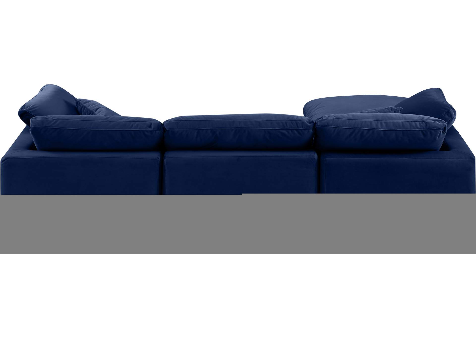 Indulge Navy Velvet Modular Sectional,Meridian Furniture