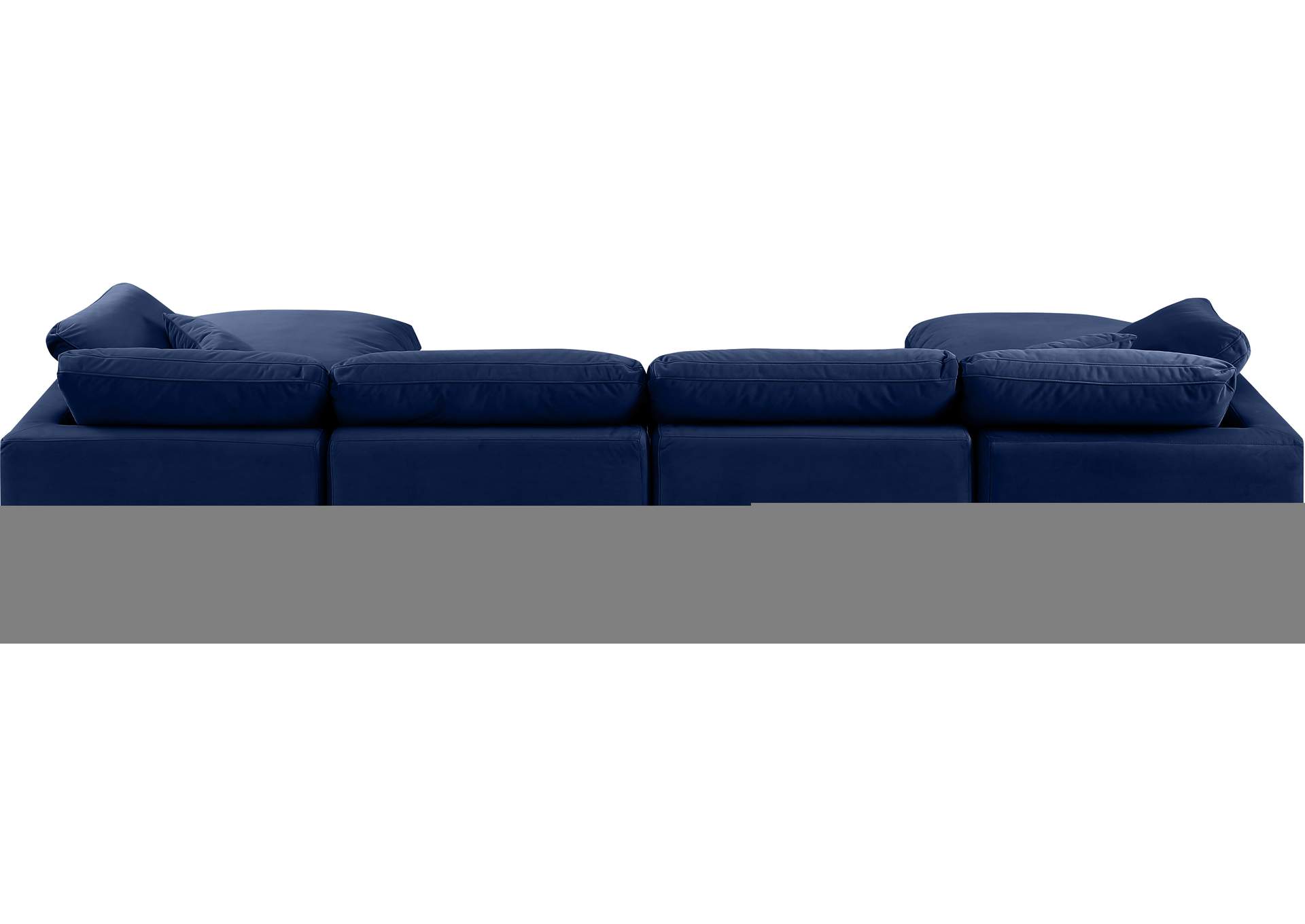 Indulge Navy Velvet Modular Sectional,Meridian Furniture