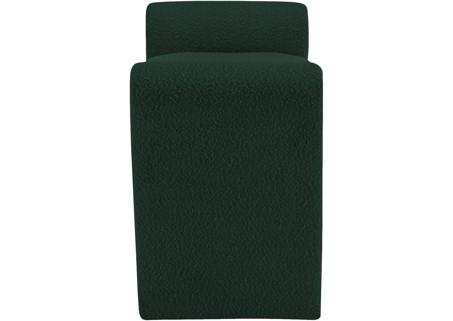 Stylus Green Boucle Fabric Bench,Meridian Furniture