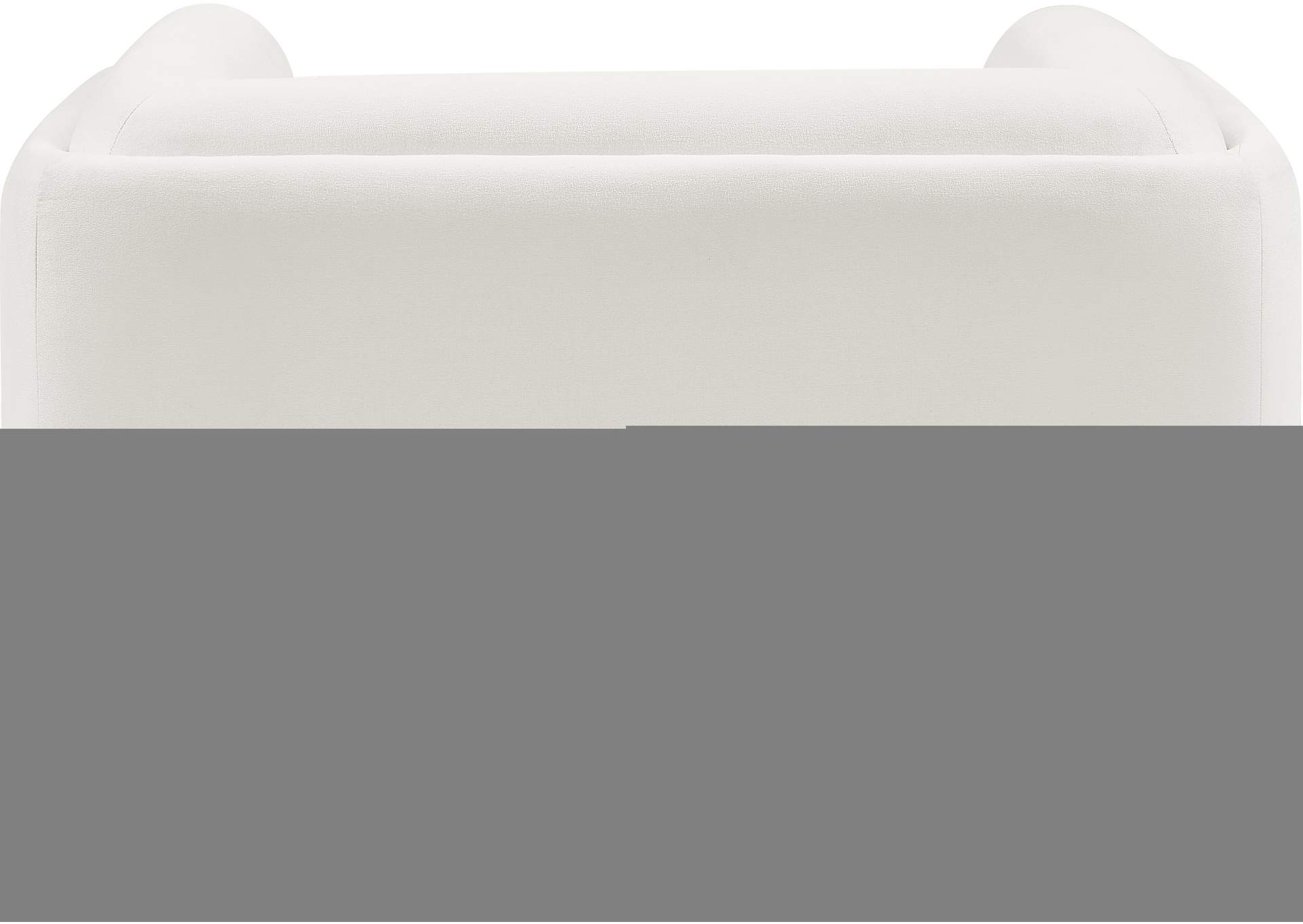 Kimora Cream Linen Textured Fabric Chair,Meridian Furniture