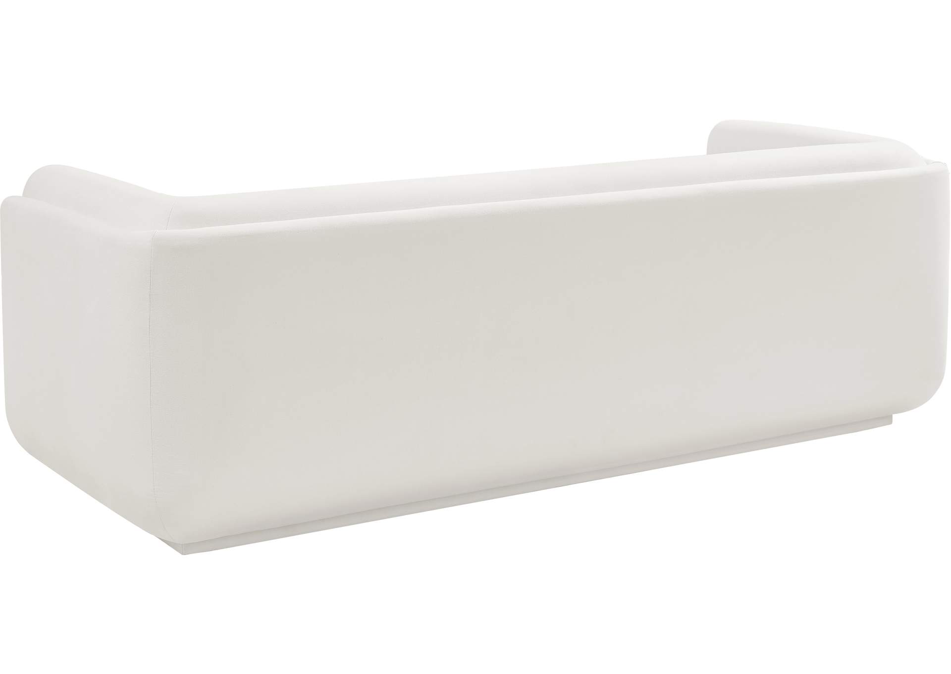 Kimora Cream Linen Textured Fabric Sofa,Meridian Furniture