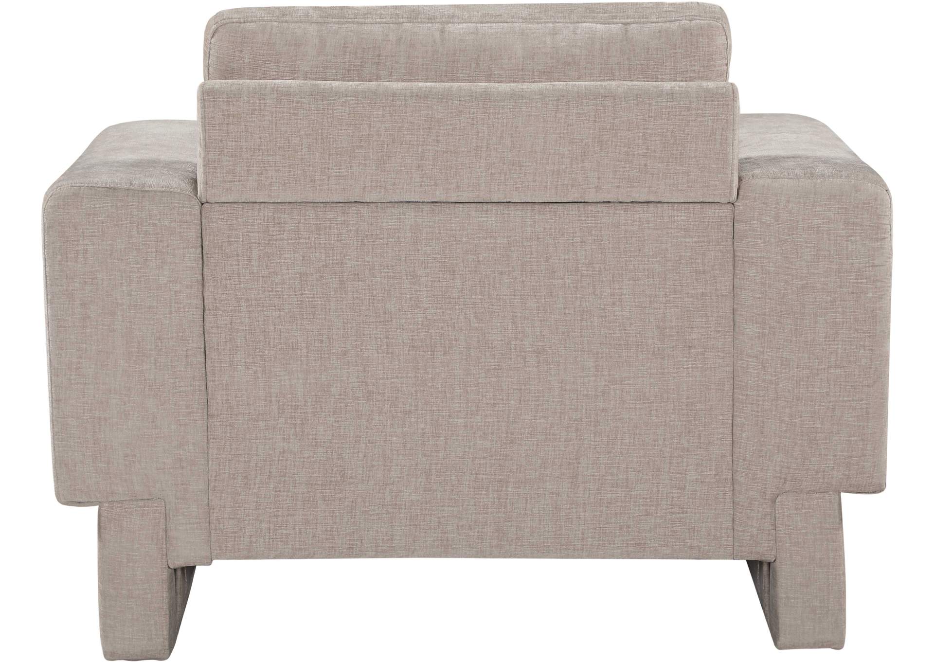 Madeline Beige Chenille Fabric Chair,Meridian Furniture