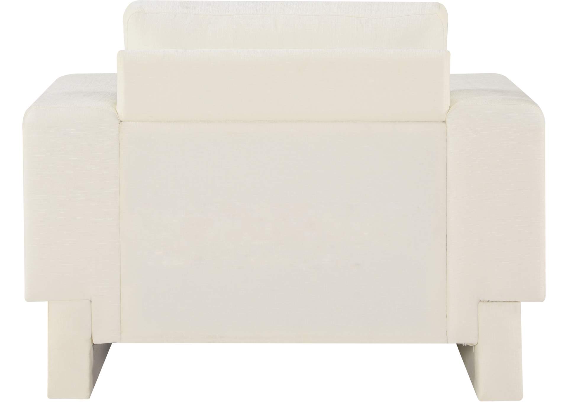 Madeline Cream Chenille Fabric Chair,Meridian Furniture