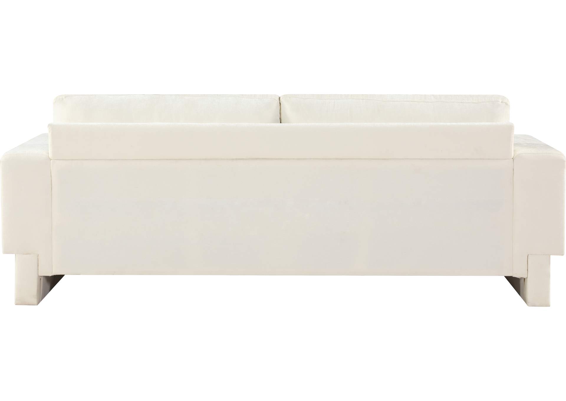 Madeline Cream Chenille Fabric Sofa,Meridian Furniture