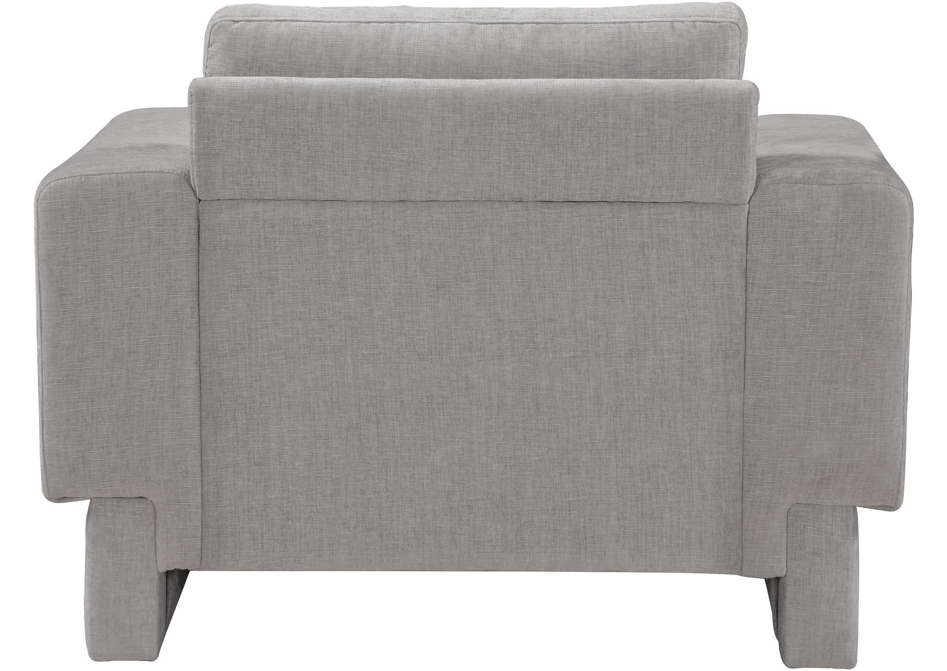Madeline Grey Chenille Fabric Chair,Meridian Furniture