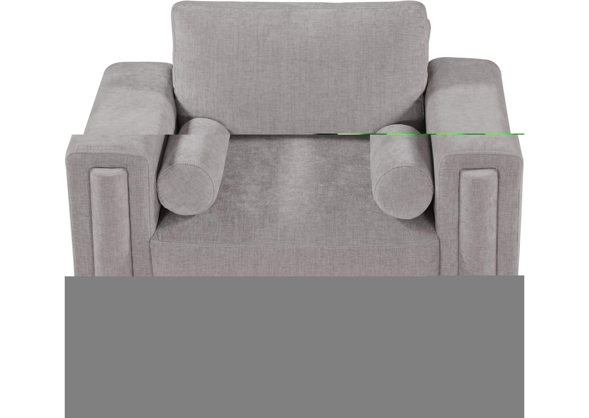 Madeline Grey Chenille Fabric Chair,Meridian Furniture