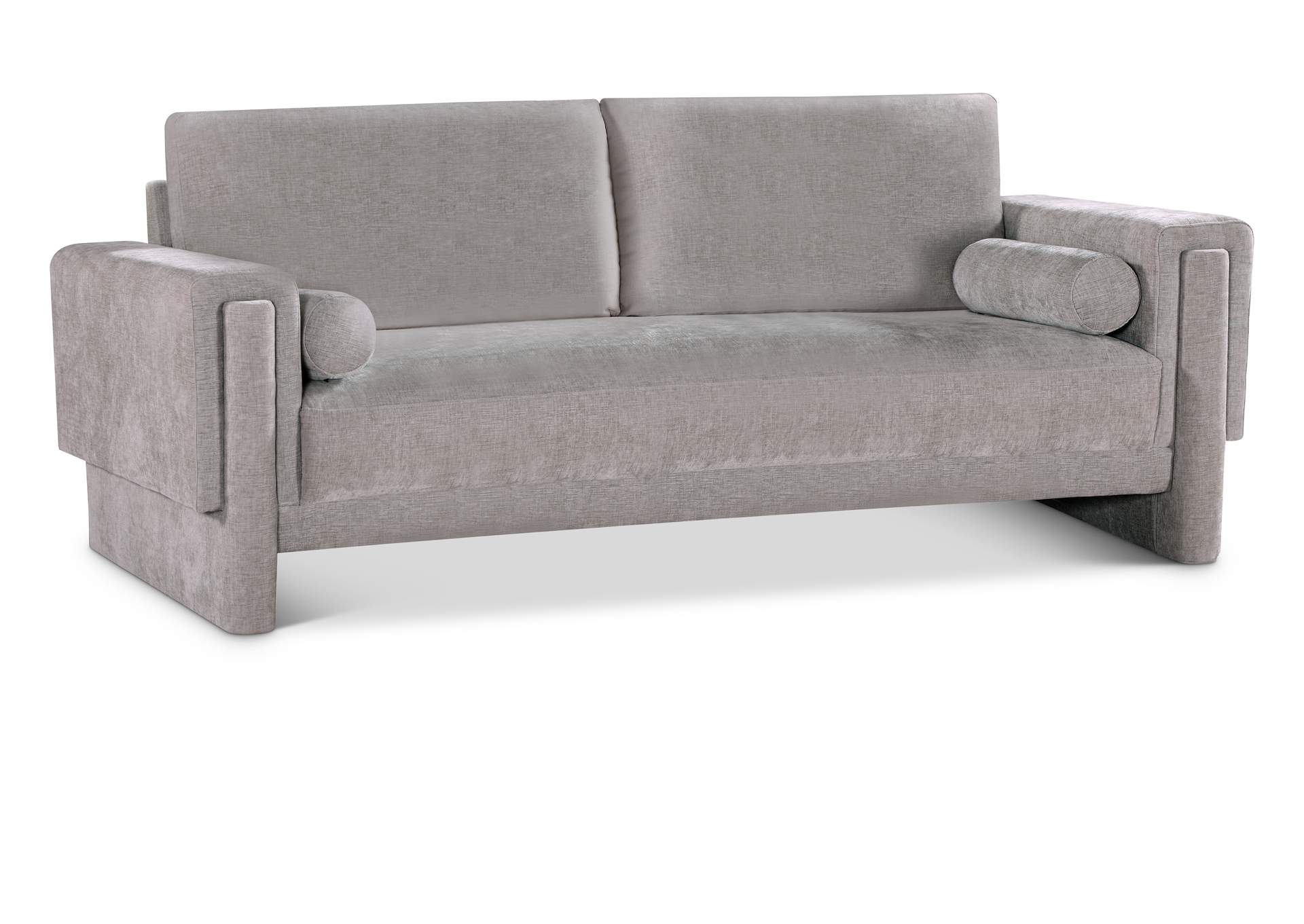 Madeline Grey Chenille Fabric Sofa,Meridian Furniture