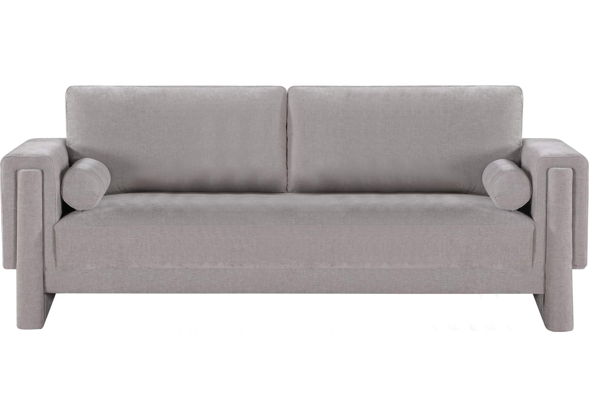 Madeline Grey Chenille Fabric Sofa,Meridian Furniture