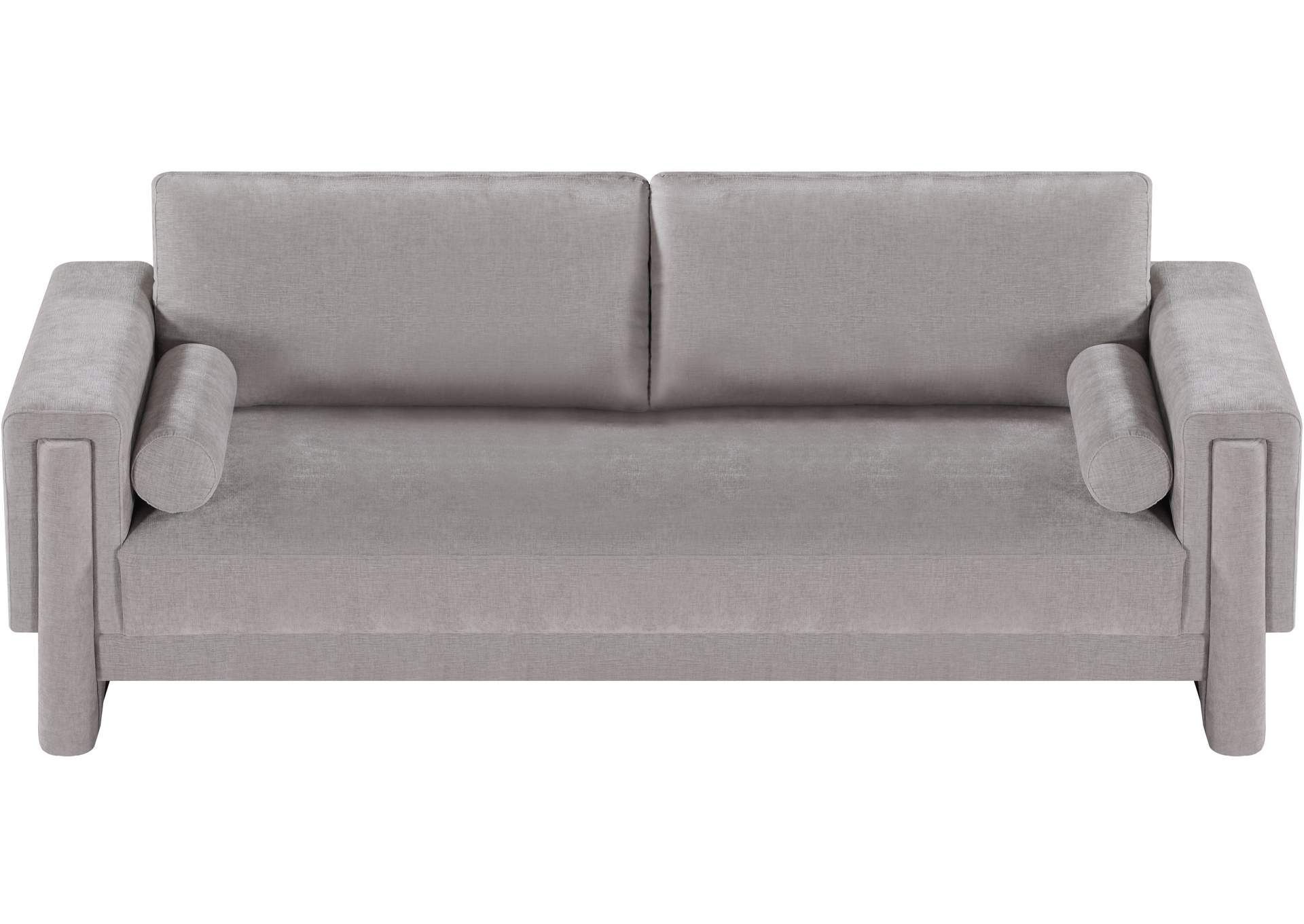 Madeline Grey Chenille Fabric Sofa,Meridian Furniture