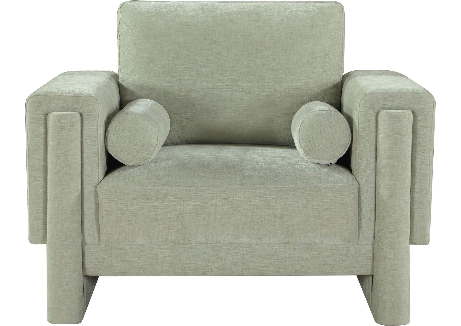 Madeline Mint Chenille Fabric Chair,Meridian Furniture