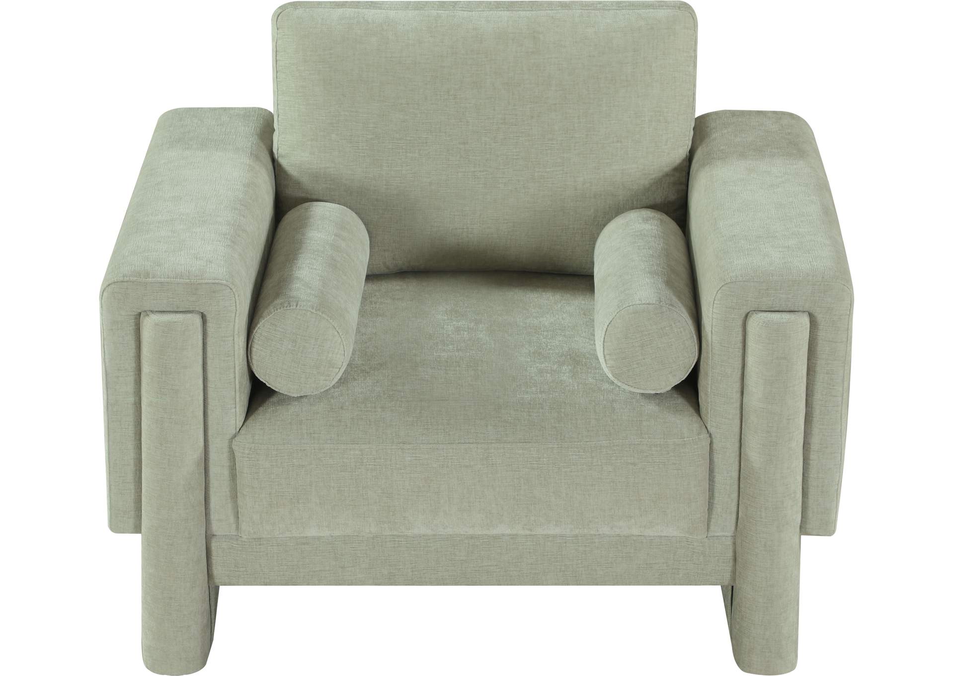 Madeline Mint Chenille Fabric Chair,Meridian Furniture
