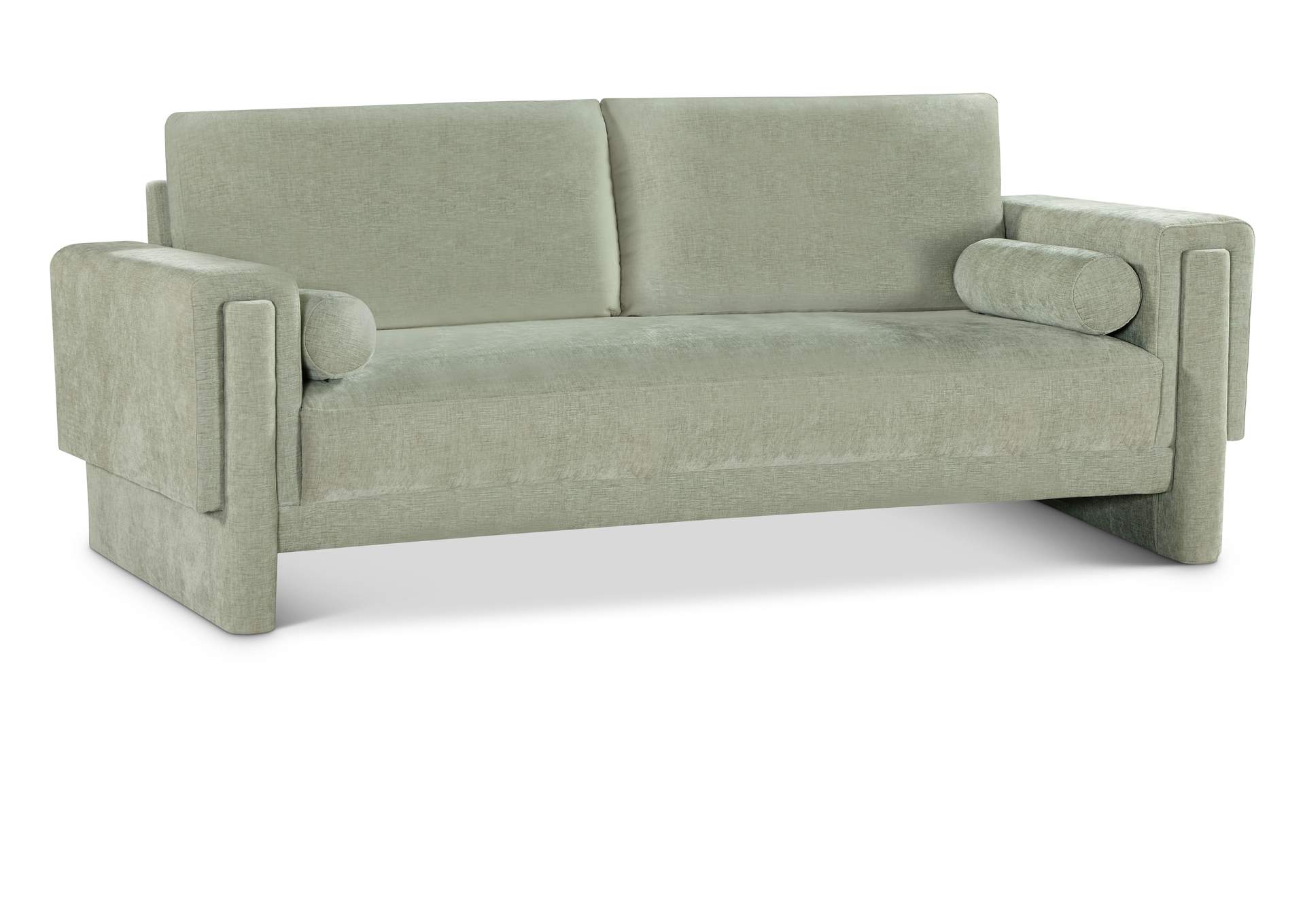 Madeline Mint Chenille Fabric Sofa,Meridian Furniture