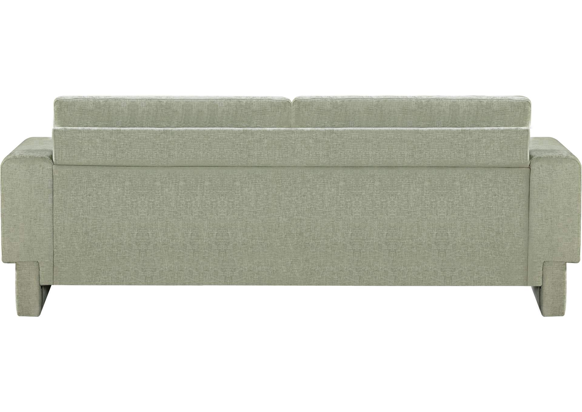 Madeline Mint Chenille Fabric Sofa,Meridian Furniture