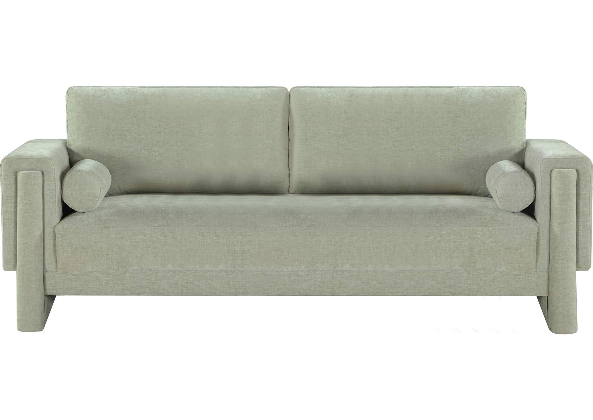 Madeline Mint Chenille Fabric Sofa,Meridian Furniture