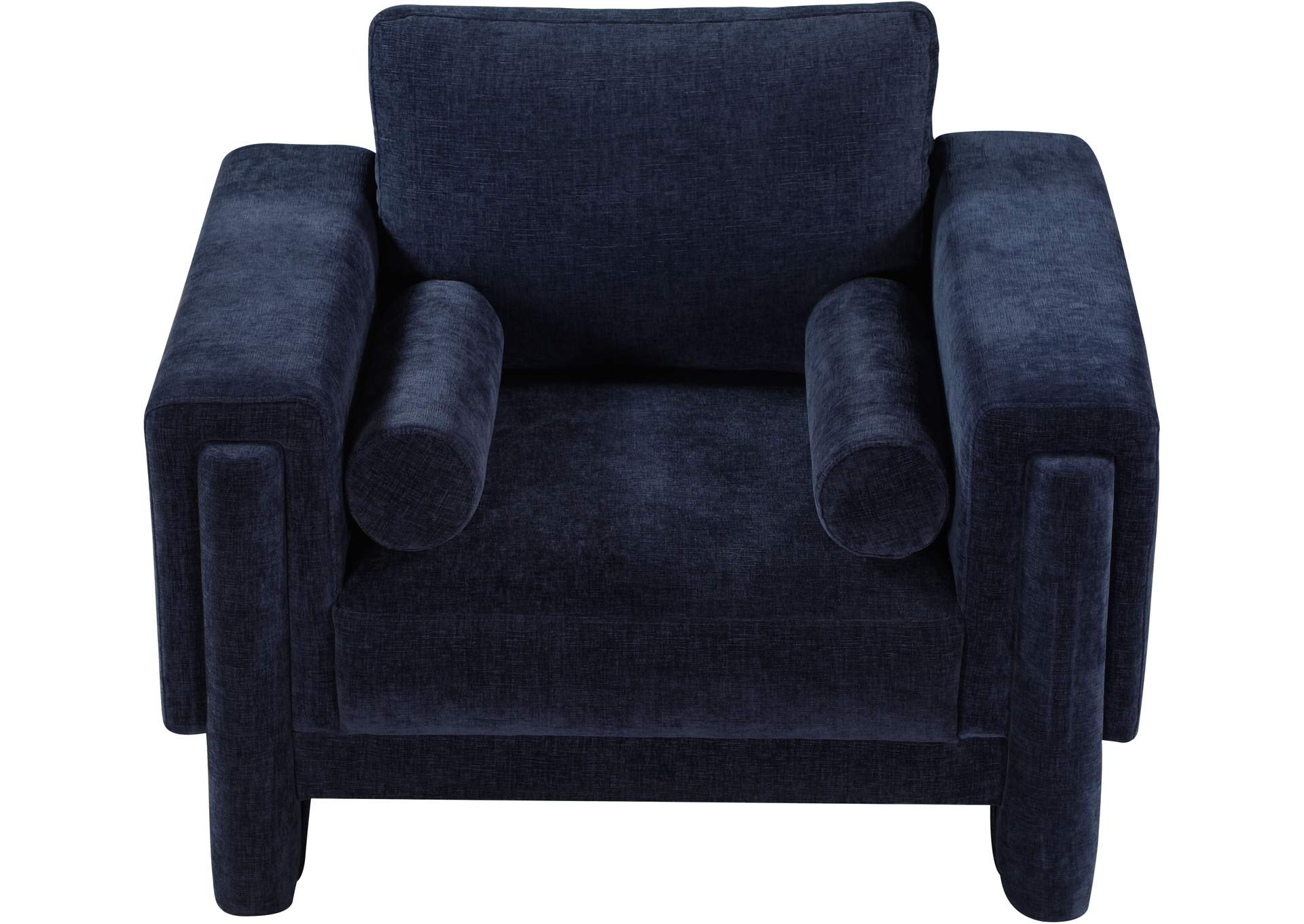 Madeline Navy Chenille Fabric Chair,Meridian Furniture