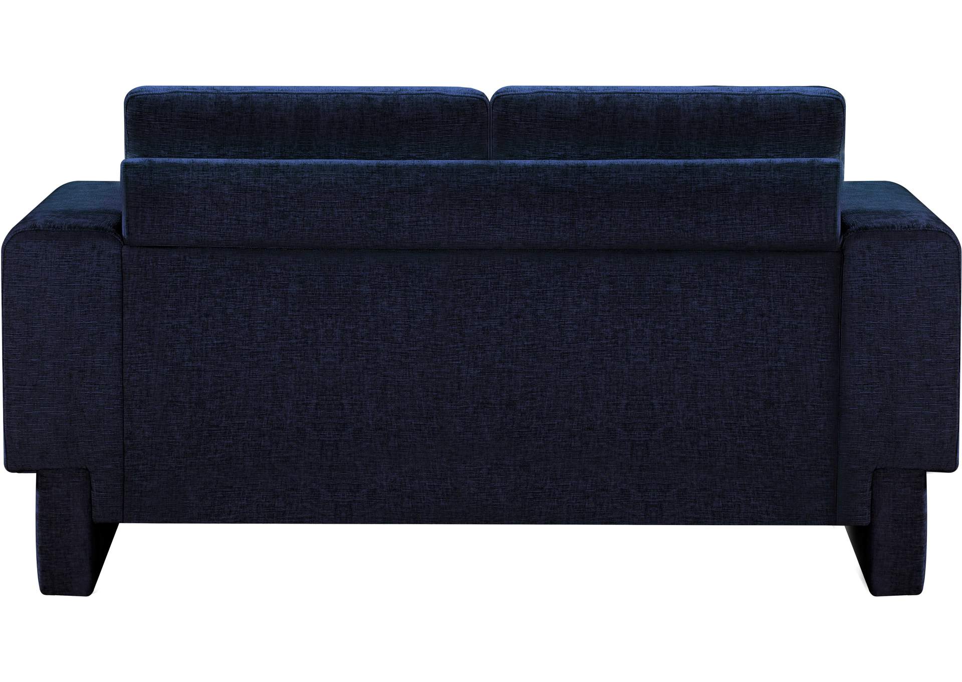 Madeline Navy Chenille Fabric Loveseat,Meridian Furniture