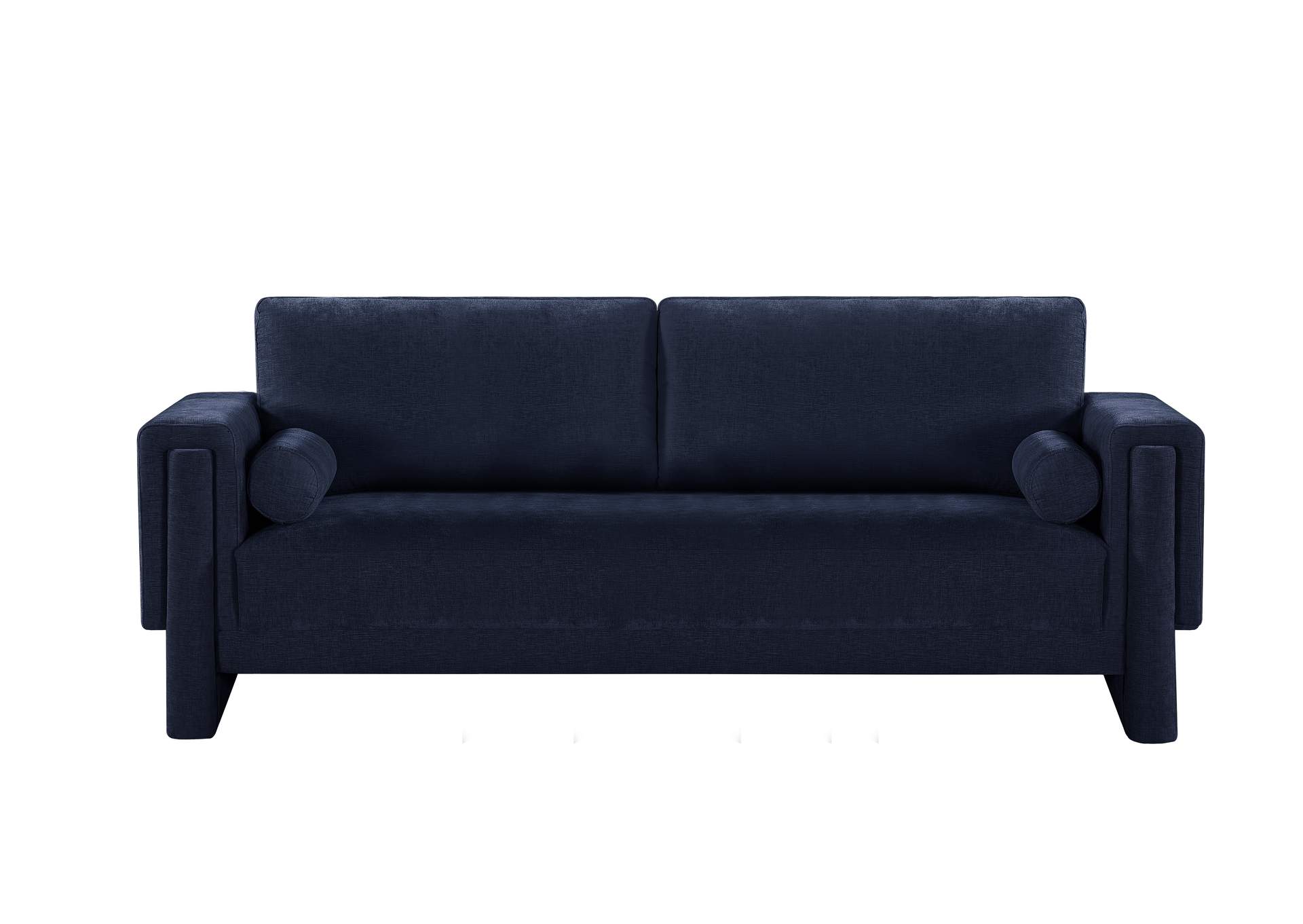 Madeline Navy Chenille Fabric Sofa,Meridian Furniture