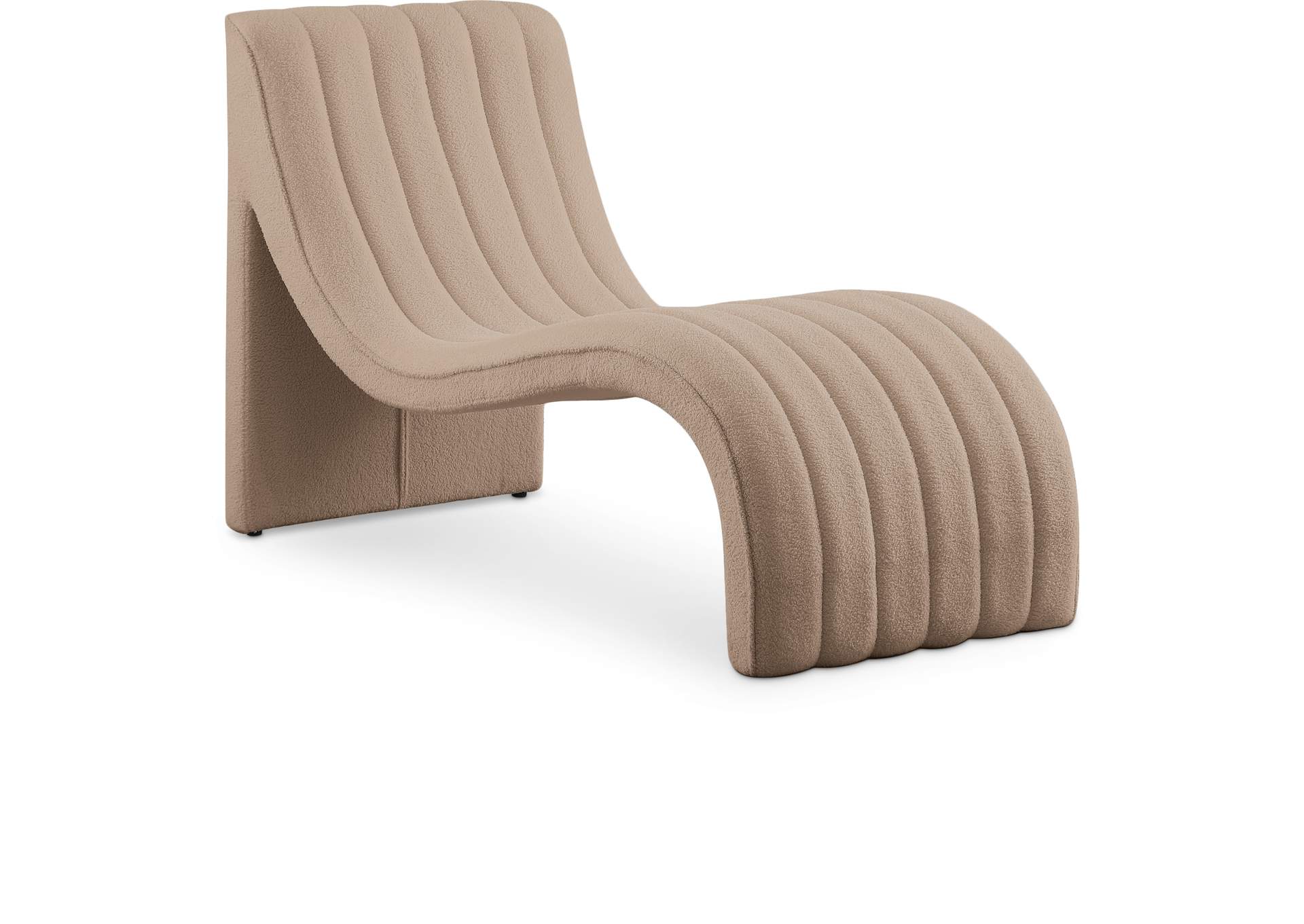 Orian Beige Teddy Fabric Chaise,Meridian Furniture