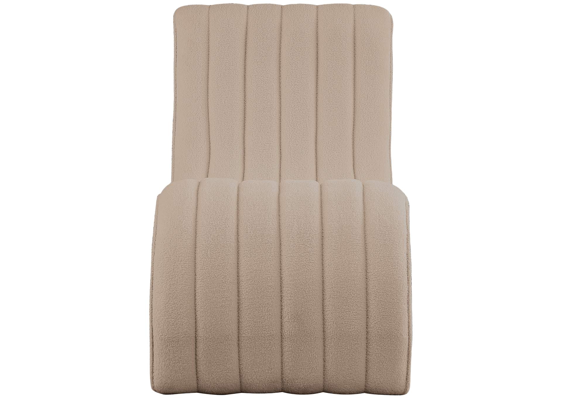 Orian Beige Teddy Fabric Chaise,Meridian Furniture